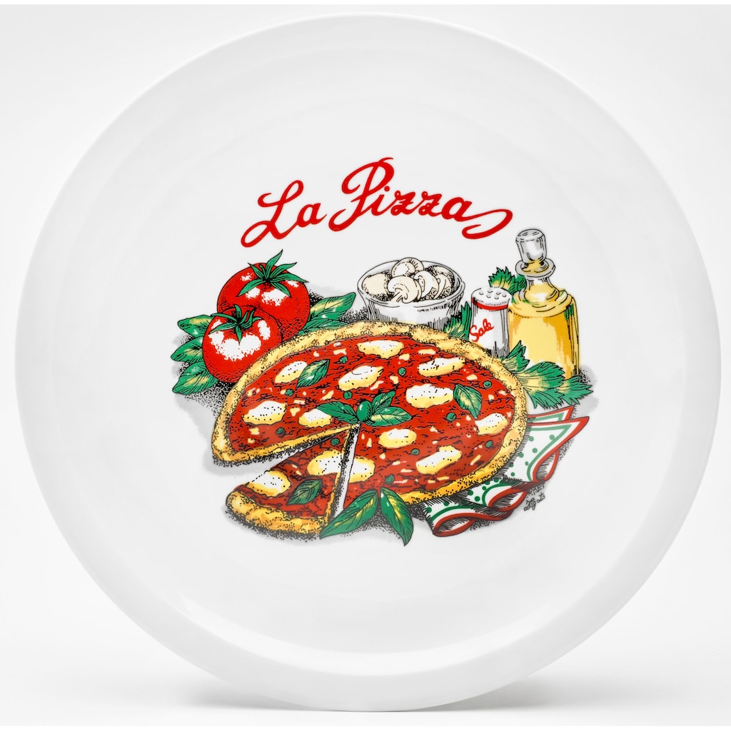 van Well Pizzateller »Napoli«, (Set, 6 St., 6 Pizzateller 30cm)