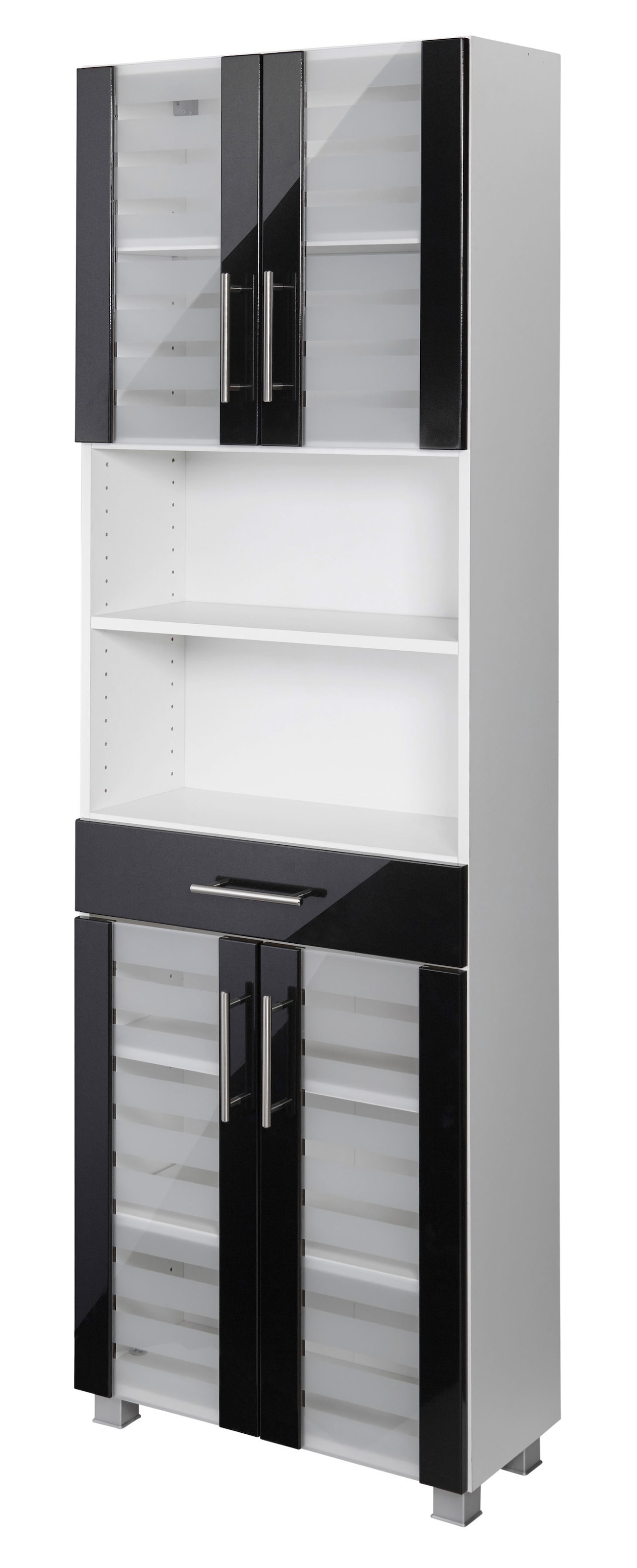 welltime Seitenschrank "Jaca", Breite 60 cm, mit MDF Hochglanz-Fronten