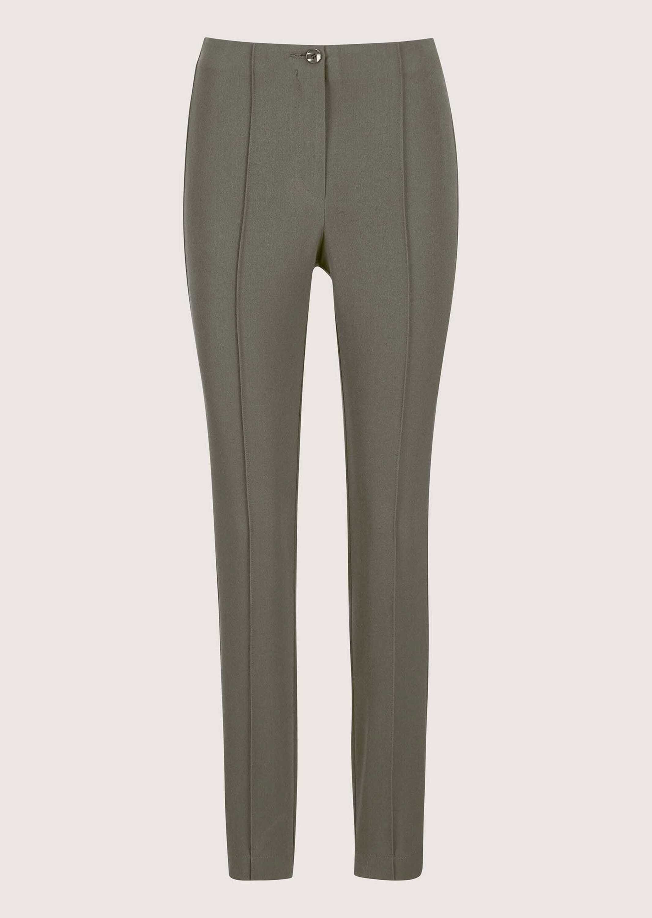 MADELEINE Stoffhose "Schlupfhose Slim Fit Stretchhose mit Biesen" abgesteppte Biese