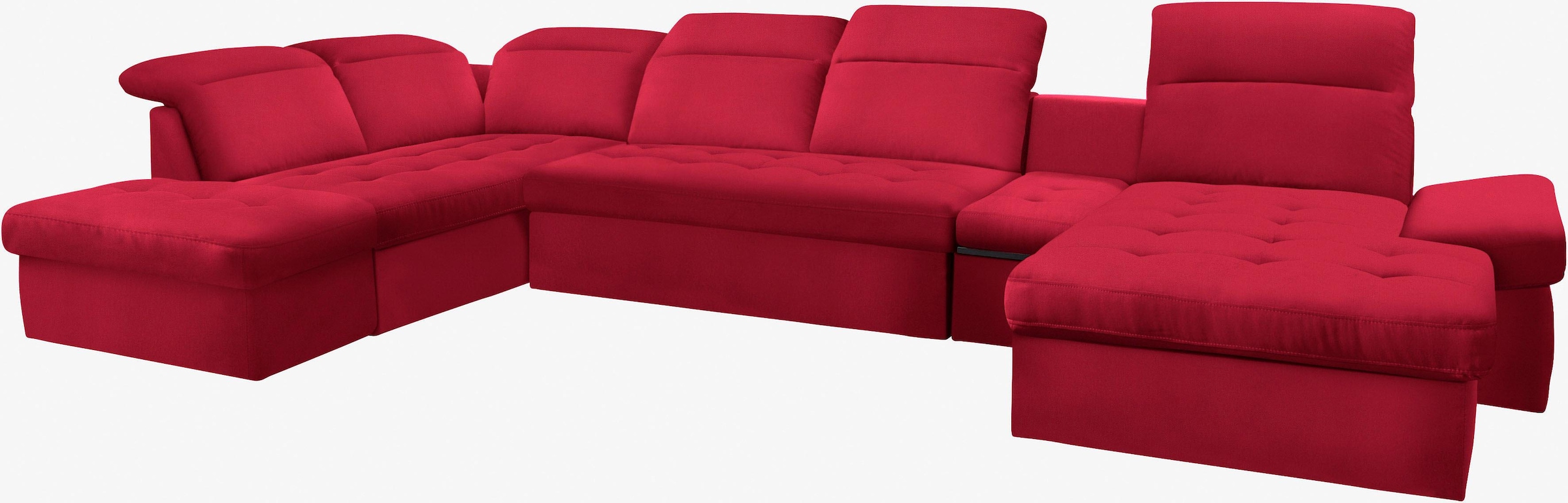 sit&more Wohnlandschaft »Stardust U-Form«, inklusive Kopfteilverstellung, Armlehnenfunktion und Tischelement