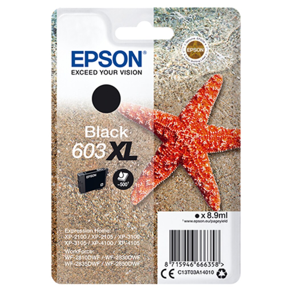 Epson Tintenpatrone »Epson Singlepack Black 603XL Ink«