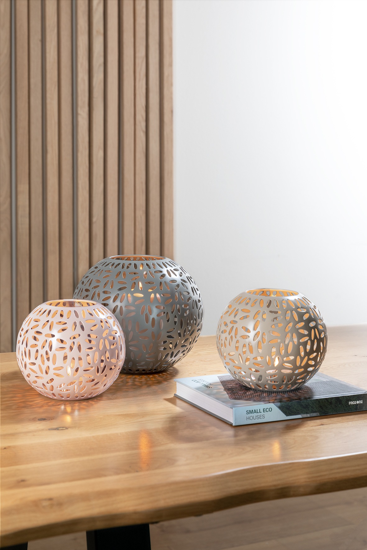 Fink Windlicht "DARIA" Kerzenhalter aus Eisen, pulverbeschichtet, mit Cut-O günstig online kaufen