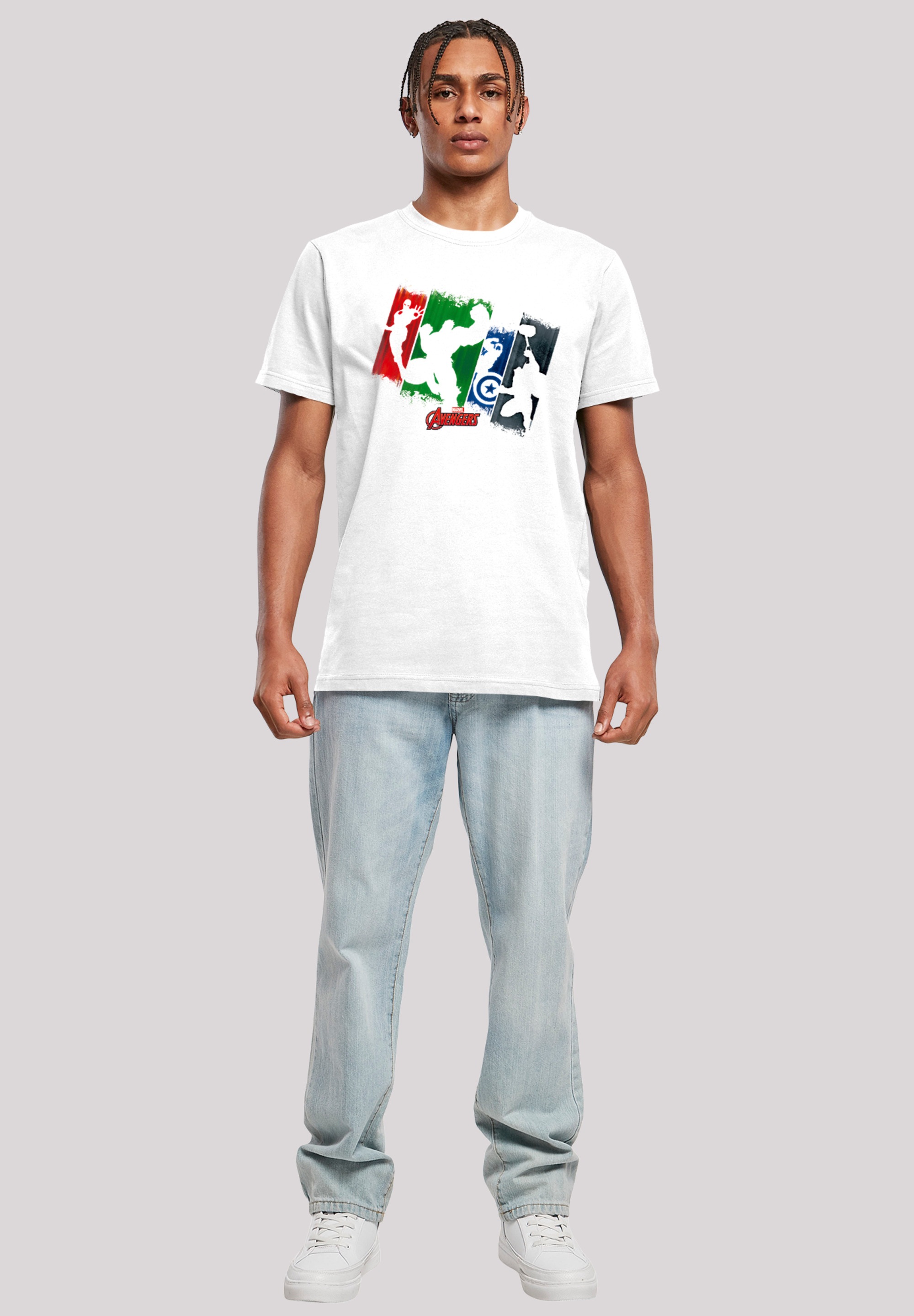 F4NT4STIC T-Shirt »'Marvel Avengers Team Punch Out'«, Print