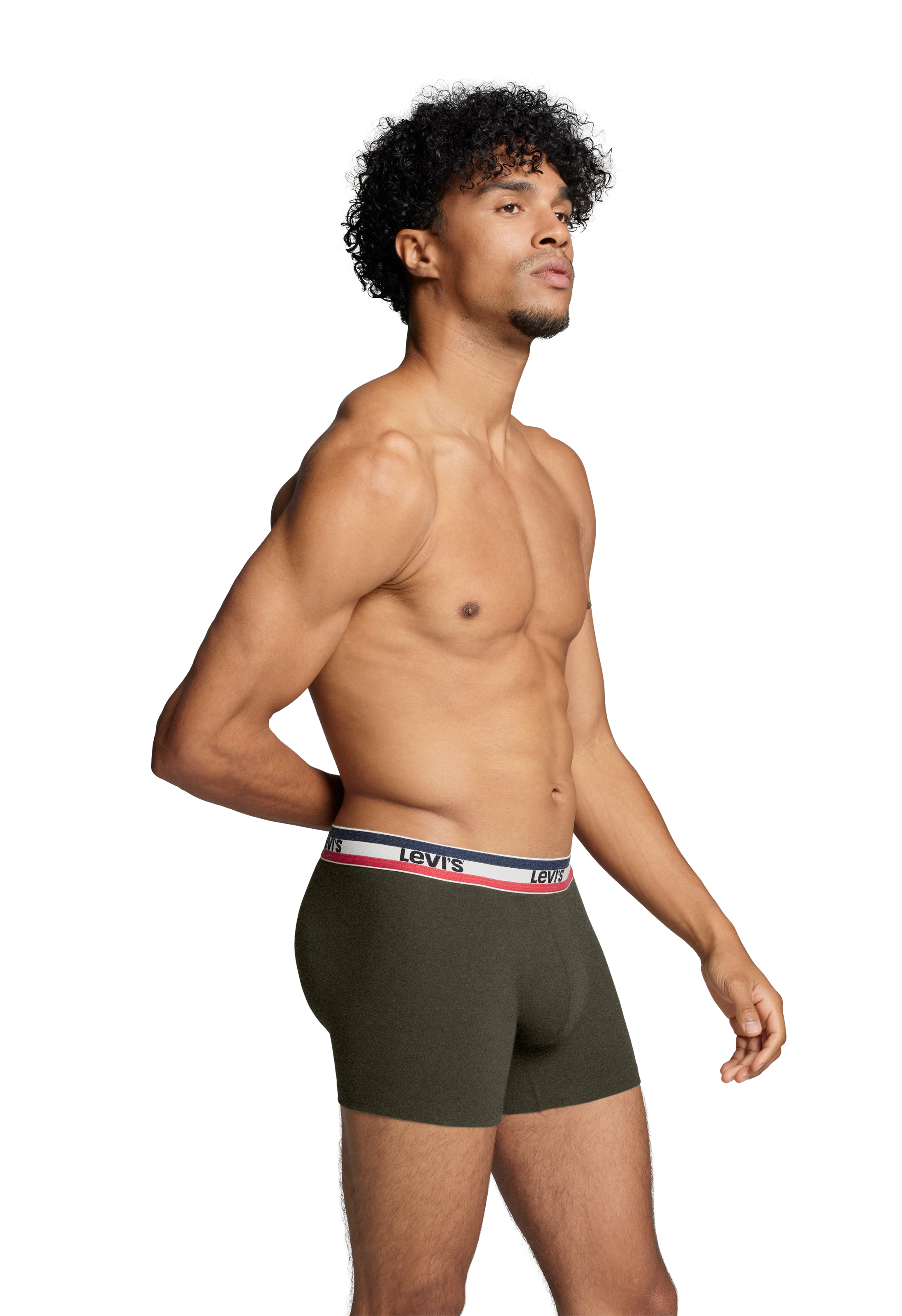 Levi's® Boxershorts »LEVIS MEN SPRTSWR LOGO BOXER BRIEF 3P«, (Packung, 3er Pack), mit breitem Logobund