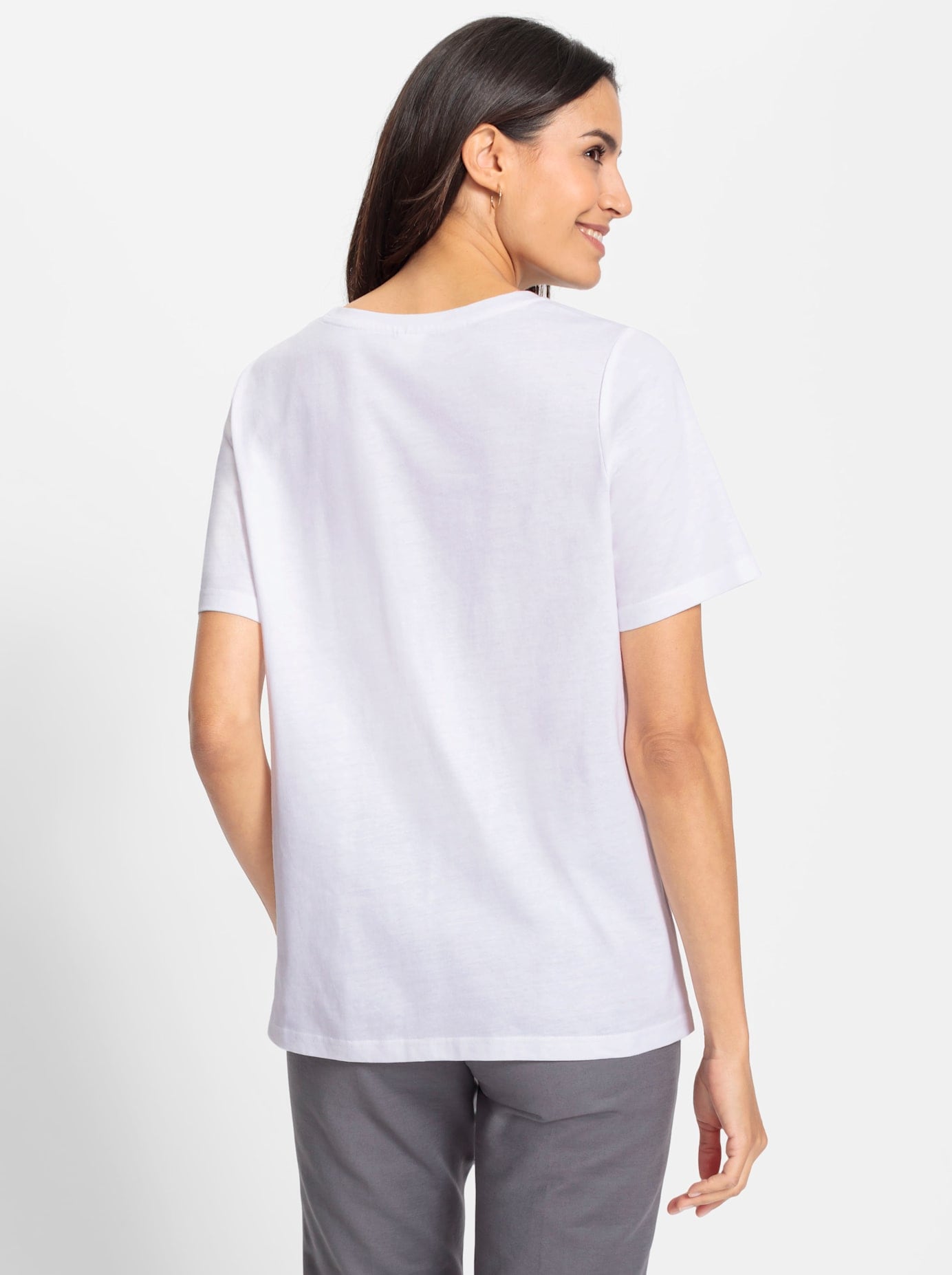 Inspirationen Rundhalsshirt »Kurzarm-Shirt«, (1 tlg.)