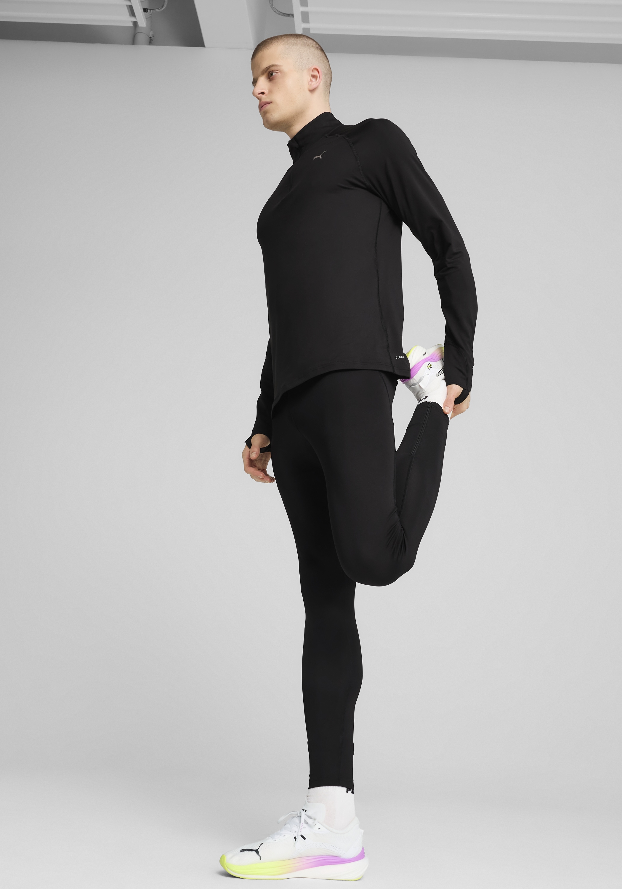 PUMA Laufshirt »M RUN VELOCITY CLOUDSPUN 1/4 ZIP« Regular Fit, mit DryCELL-Technologie, Vier-Wege-Stretch