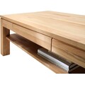 MCA furniture Couchtisch, Couchtisch Massivholz mit Schublade
