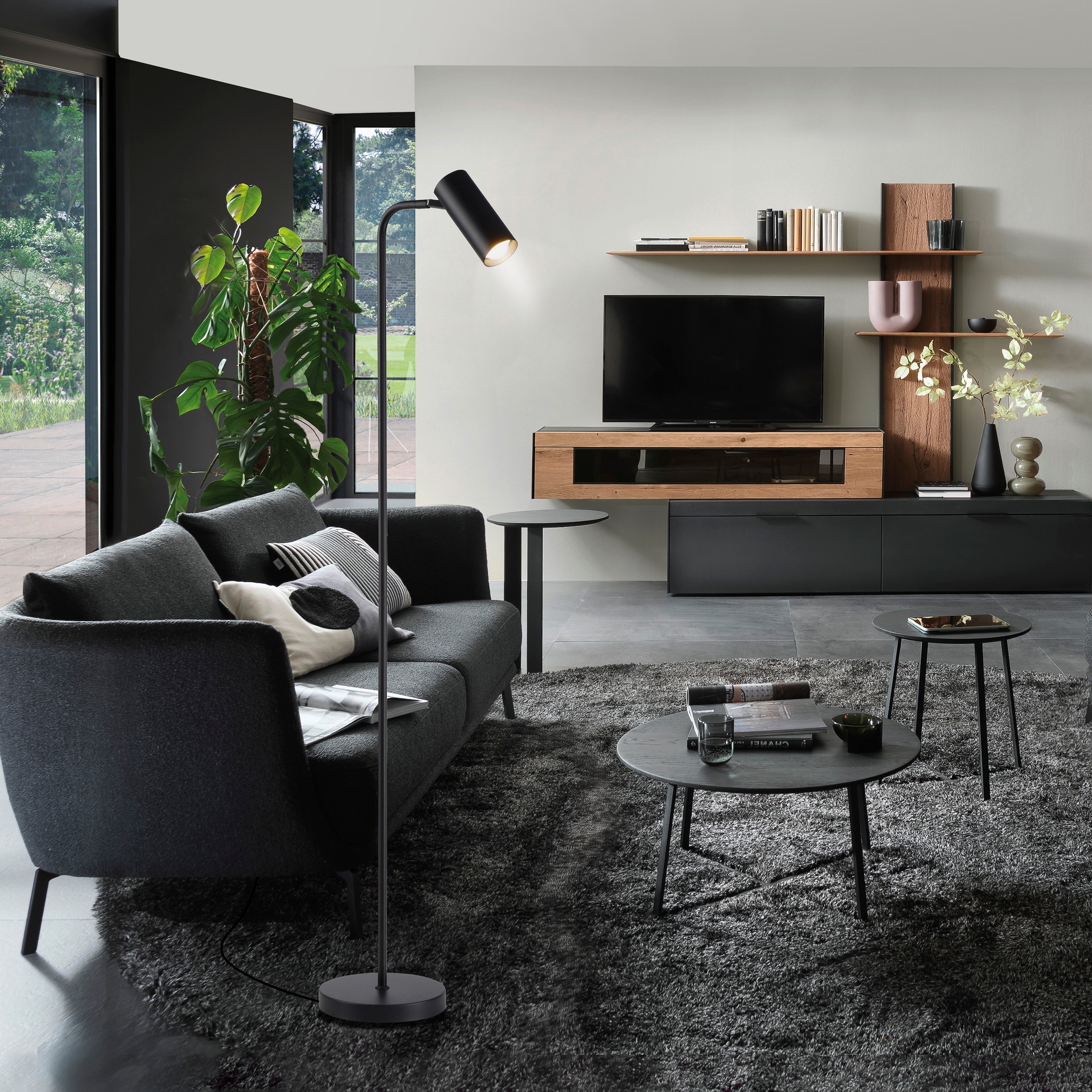 SCHÖNER WOHNEN-Kollektion LED Stehlampe »RIK« GU10 1 Stk. Warmweiß SCHÖNER WOHNEN Kollektion, dreh- und schwenkbar