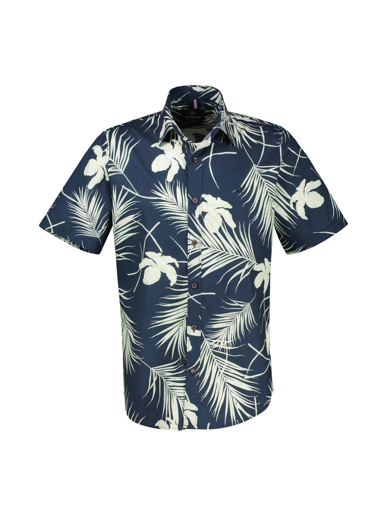 LERROS Kurzarmhemd "LERROS Herrenhemd in Übergrößen, Hawaiian-Style" günstig online kaufen