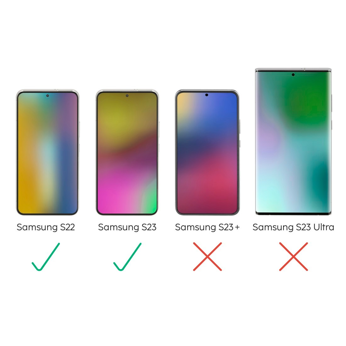 Hama Displayschutzglas »Schutzglas-Set für Samsung Galaxy S23, 3 Stück«