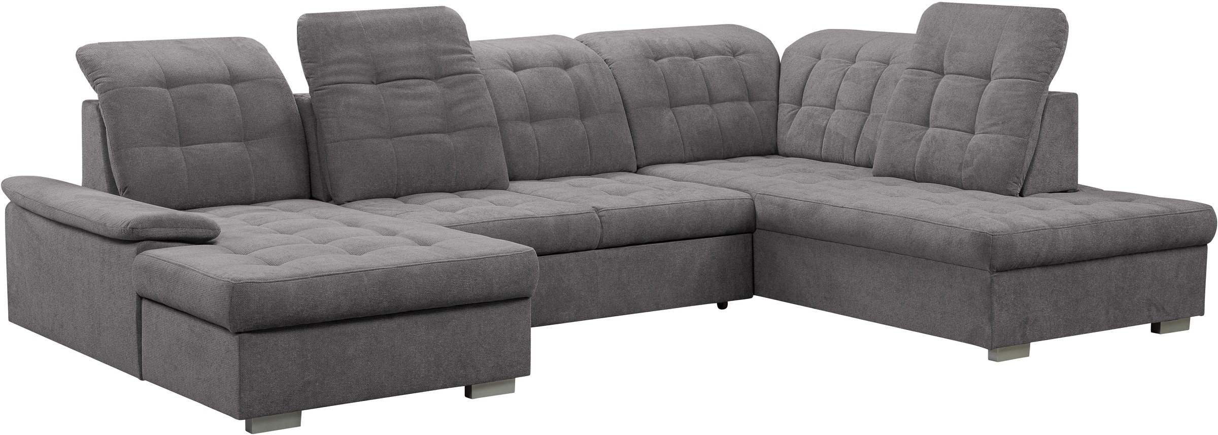 Thumbnail - WERK2 Wohnlandschaft "Kordula-New Multifunktion Couch, Breite 332cm, bequem, U-Form" Sofa in U-Form mit Schlaffunktion &...