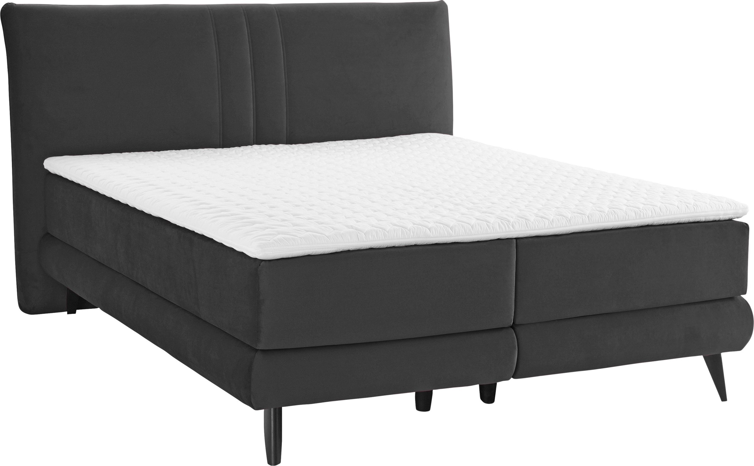 Places of Style Boxspringbett »Skien«, incl. Kaltschaumtopper, 2 Härtegrade, 3 Ausführungen