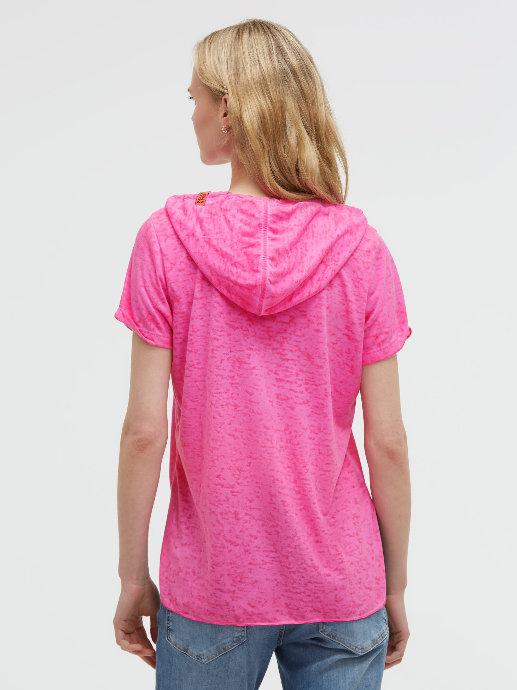 SOCCX Kapuzenshirt mit Seitenschlitze