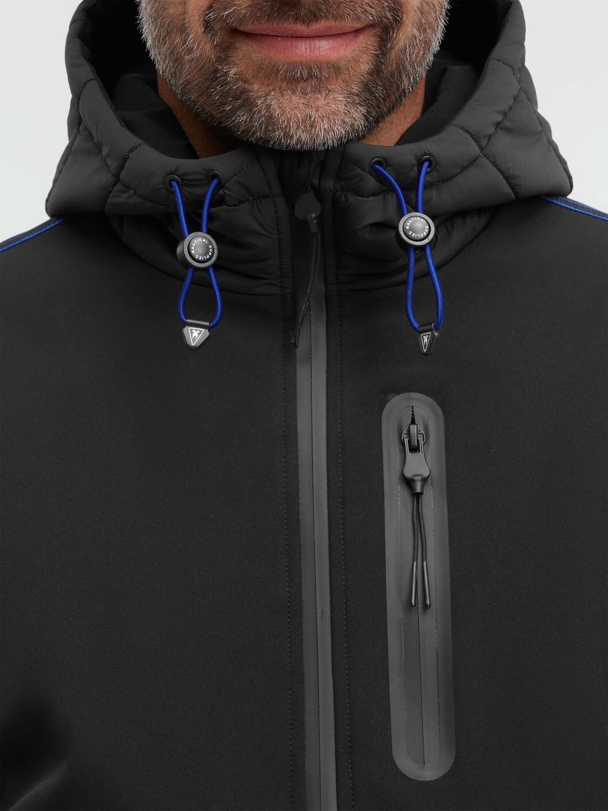 Gaastra Softshelljacke mit Kapuze mit reflektierendem Tape