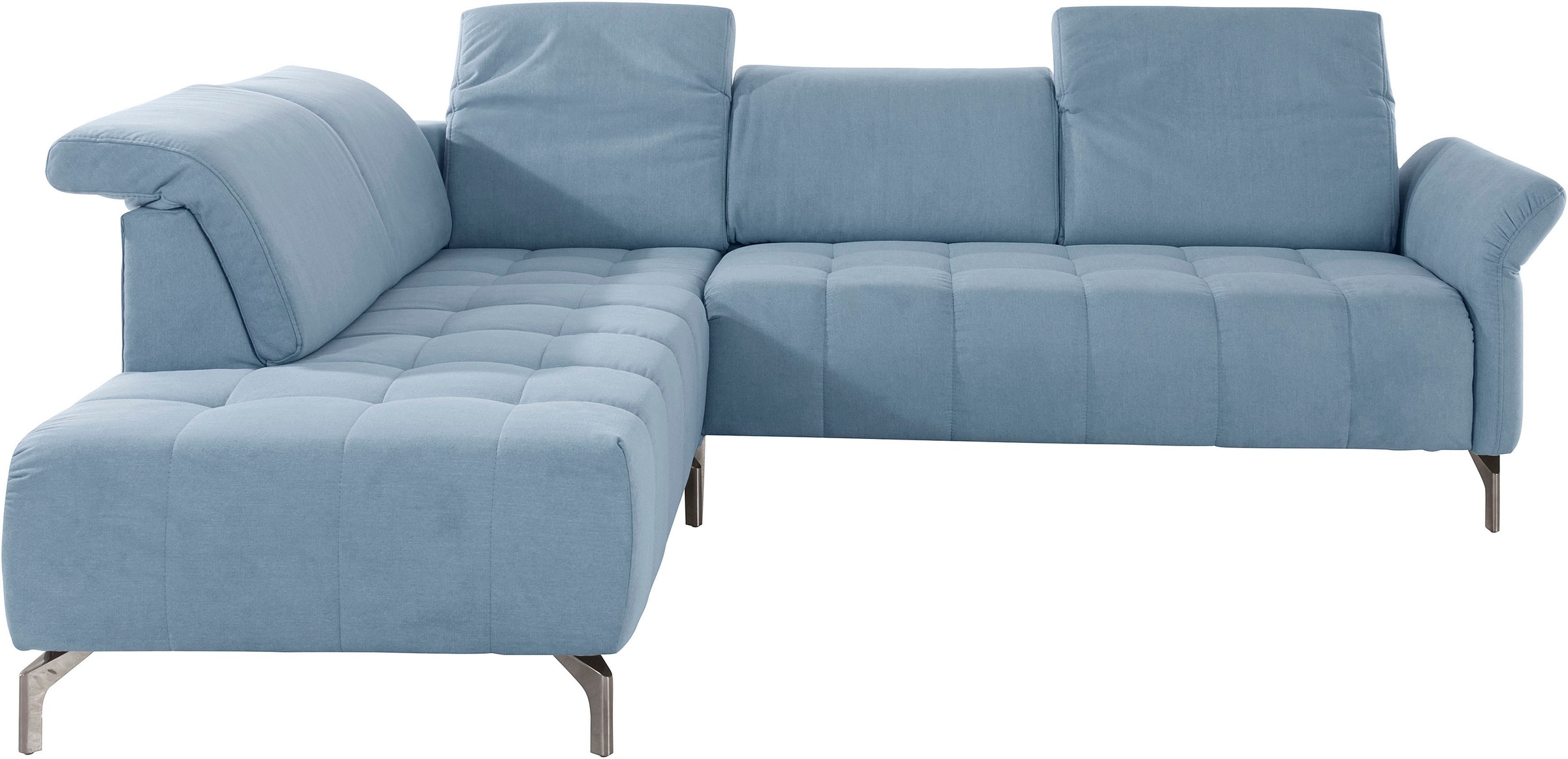 INOSIGN Ecksofa "Fresh L-Form" Federkern, wahlweise Kopfteilverstellung und günstig online kaufen