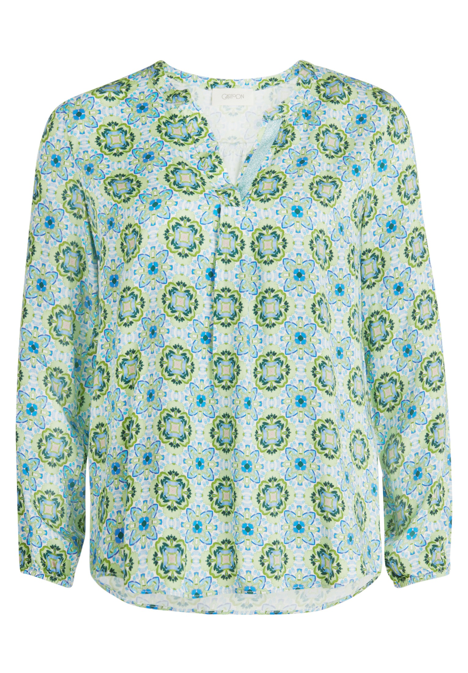 Cartoon Shirtbluse "Damen mit Muster" günstig online kaufen