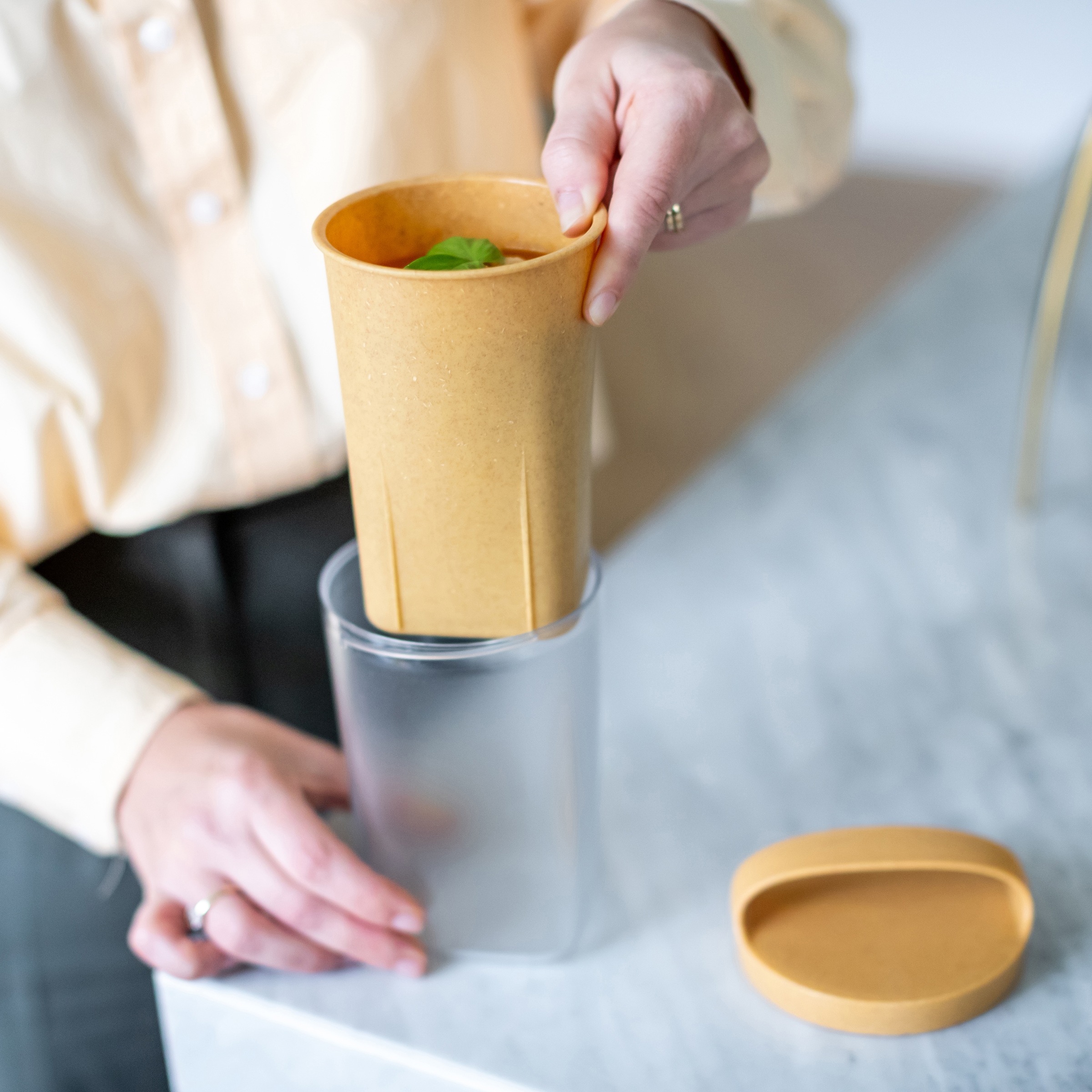 KOZIOL Frischhaltedose »BUDDY ISO«, (1 tlg.), spülmaschinengeeignet,melaminfrei,recycelbar 0.5L