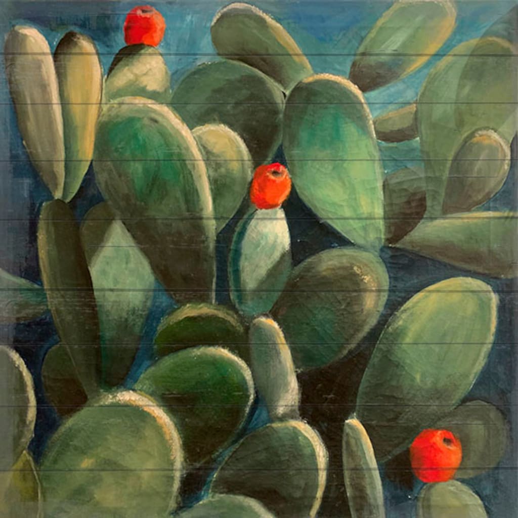 queence Holzbild »Cactus Love«, (1 St.)