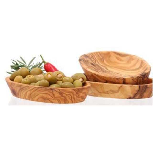 Olivenholz-erleben Dipschale, 3 tlg., aus Holz, Olivenholz kaufen | BAUR