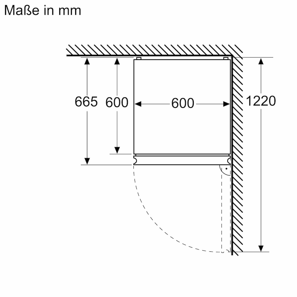 BOSCH Kühl-/Gefrierkombination, KGN397LDF, 203 cm hoch, 60 cm breit