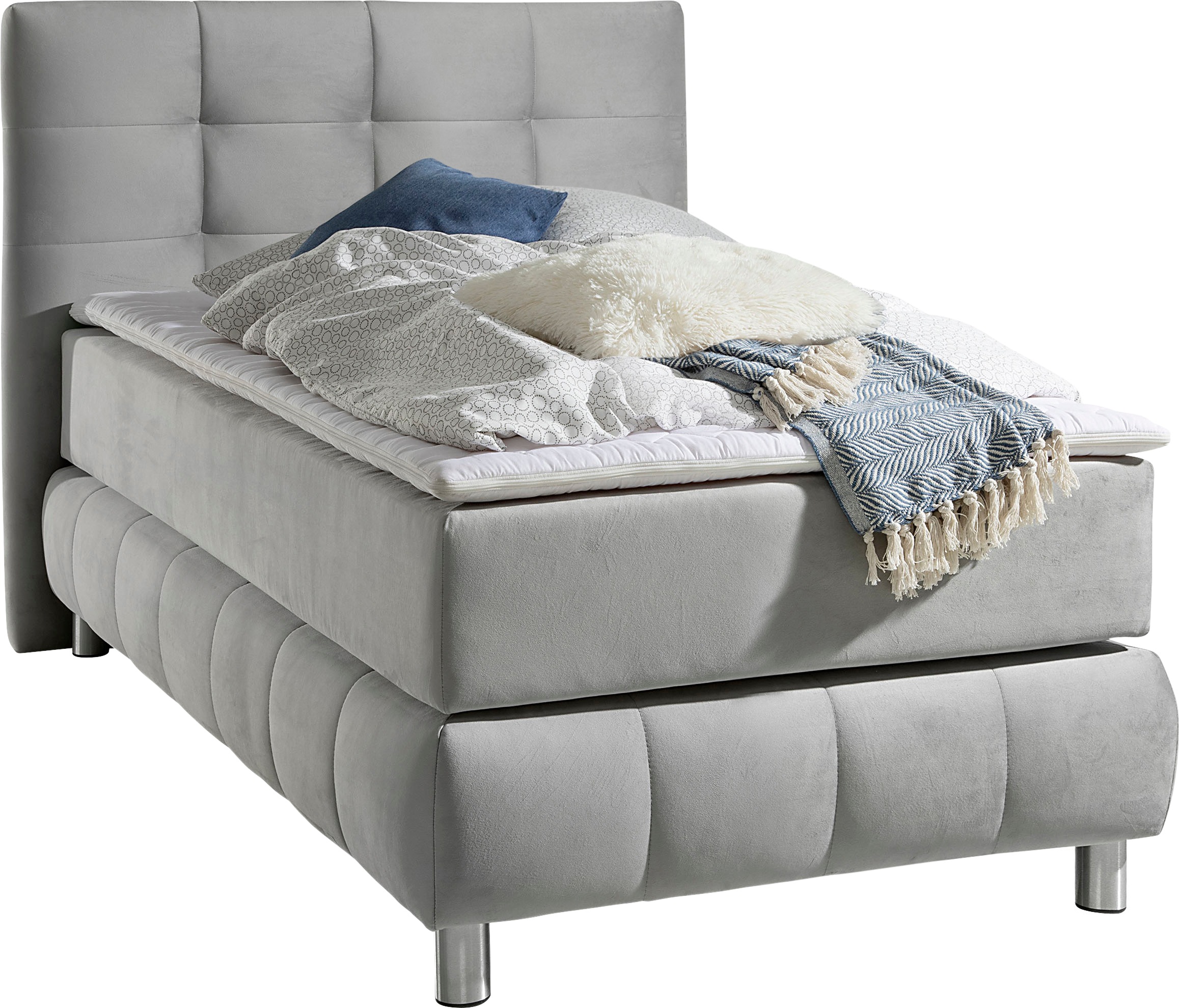Home affaire Boxspringbett "Salo" incl. Topper, 6 Breiten, 2 Härtegrade, TF günstig online kaufen