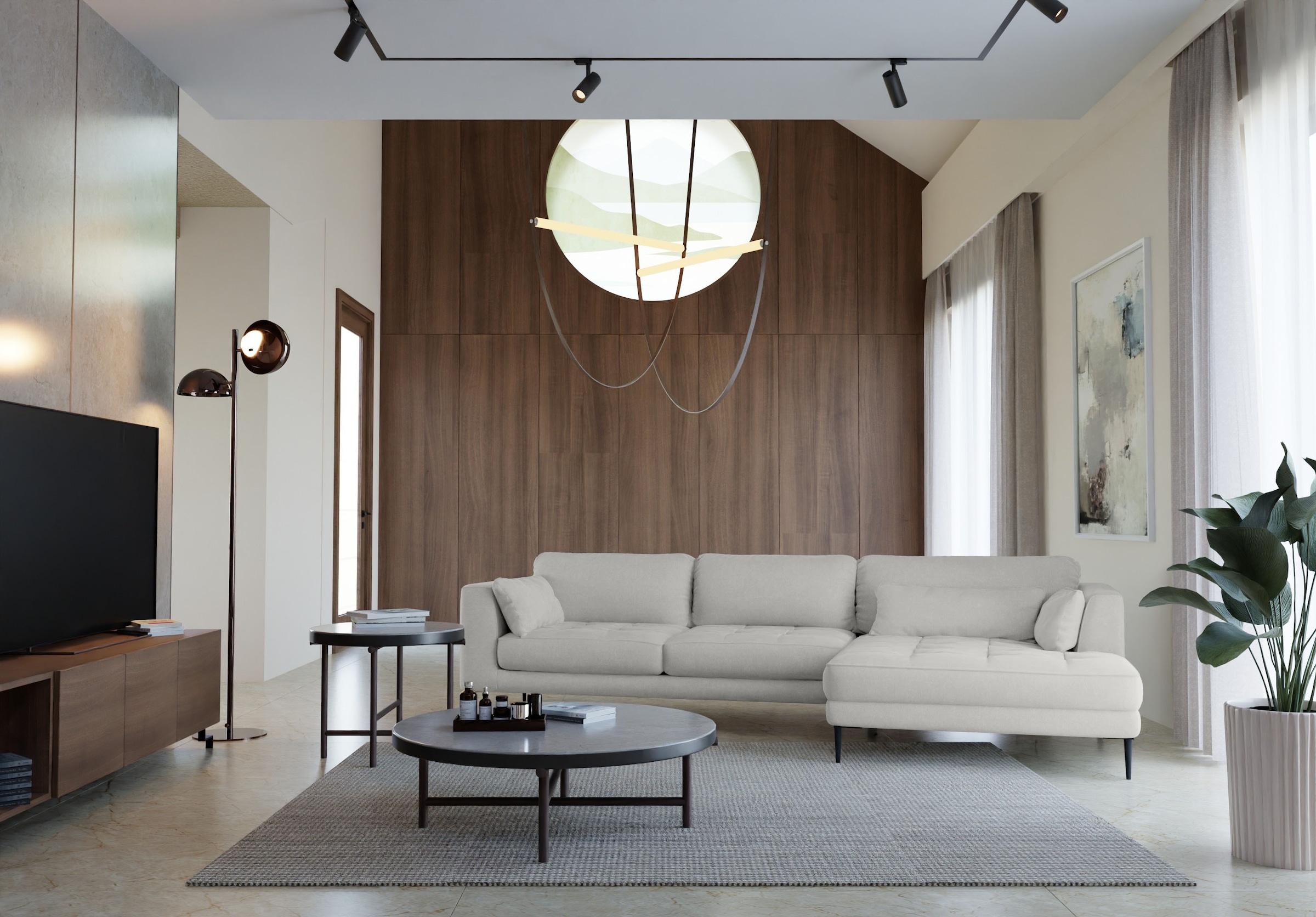 TRENDMANUFAKTUR Ecksofa "Luzi, wahlweise mit Schlaffunktion & Bettkasten. L günstig online kaufen