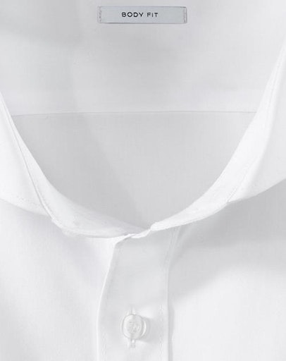 Businesshemd OLYMP "Level Five body fit", Herren, Gr. 38, N-Gr, weiß, Web, Obermaterial: 97% Baumwolle, 3% Elastolefin, Hemden 2