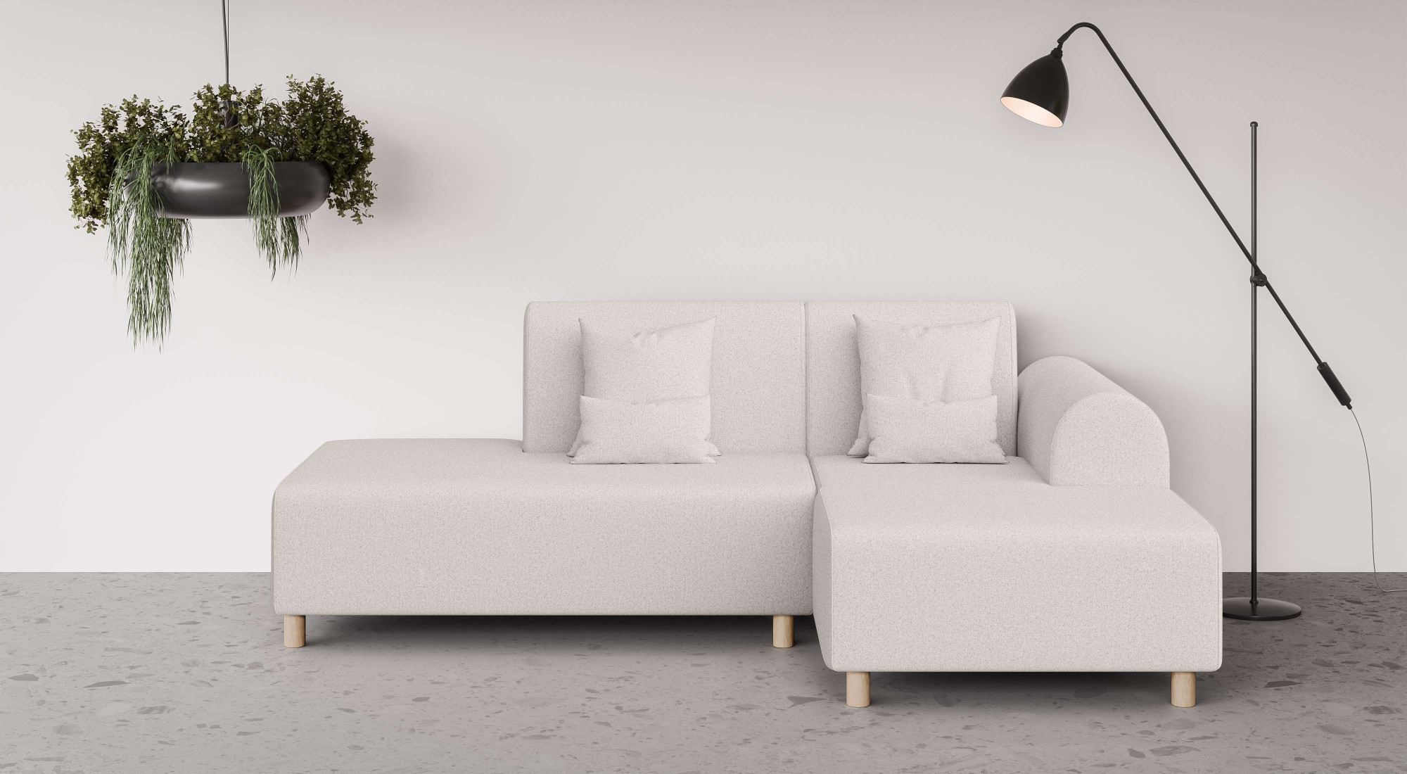 OTTO home Ecksofa "Suyala" L-Form mit Hocker günstig online kaufen