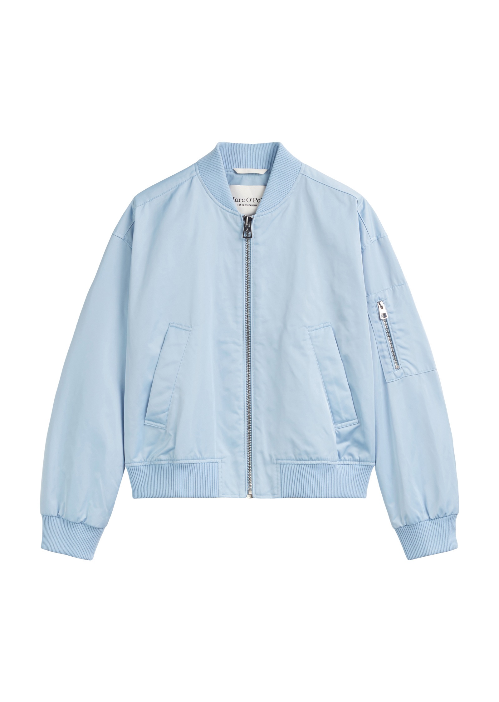 Marc O'Polo Outdoorjacke »aus recyceltem Polyester-Twill«, ohne Kapuze