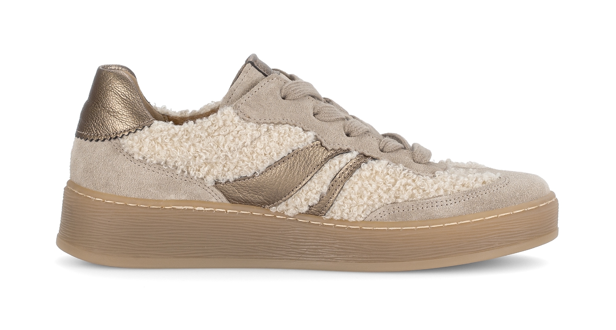 Gabor Plateausneaker »FLORENZ«, Freizeitschuh, Halbschuh, Schnürer in Bequemweite G (= weit)
