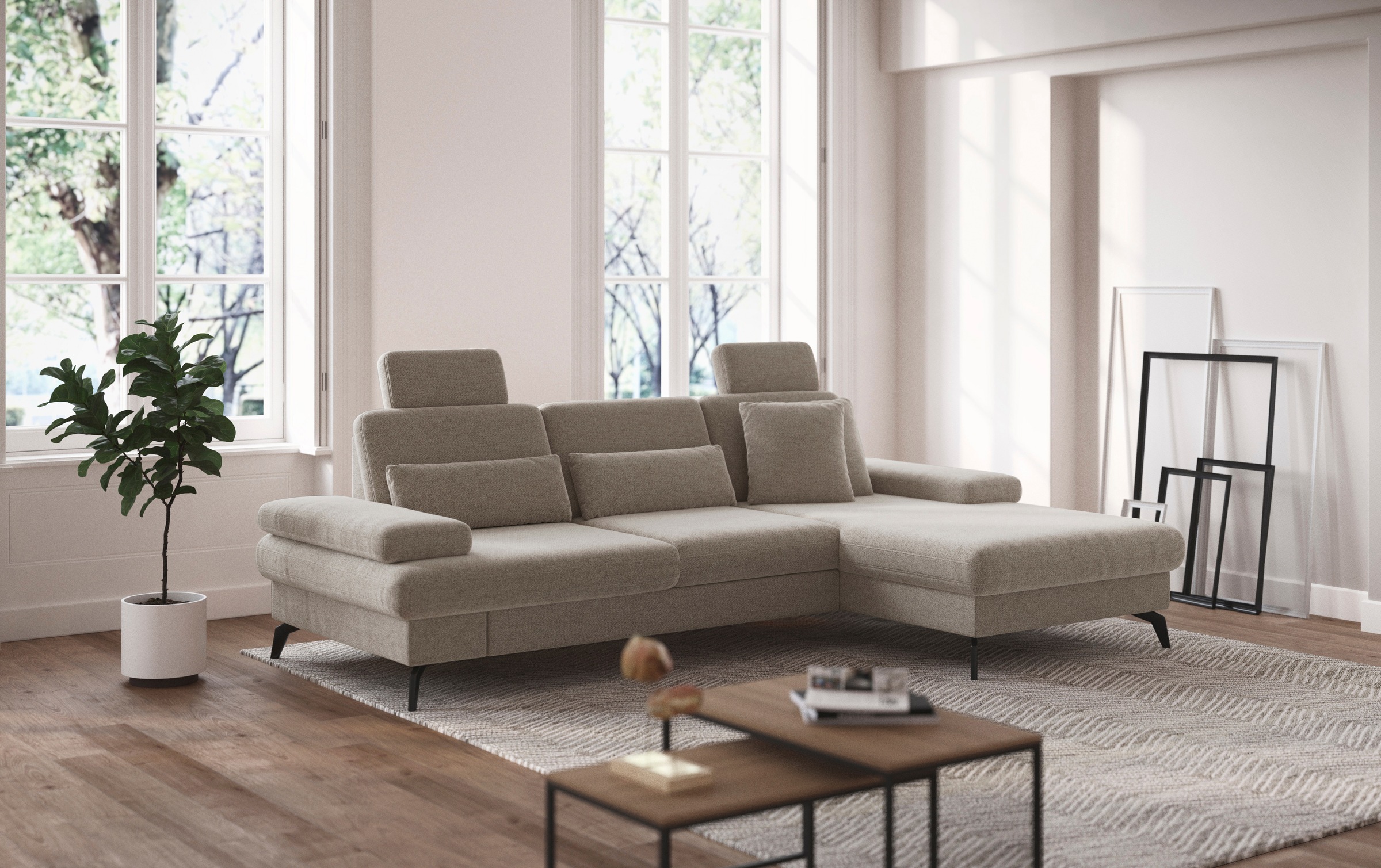 sit&more Ecksofa "Morris L-Form, inkl. Sitztiefenverstellung" wahlweise mit günstig online kaufen