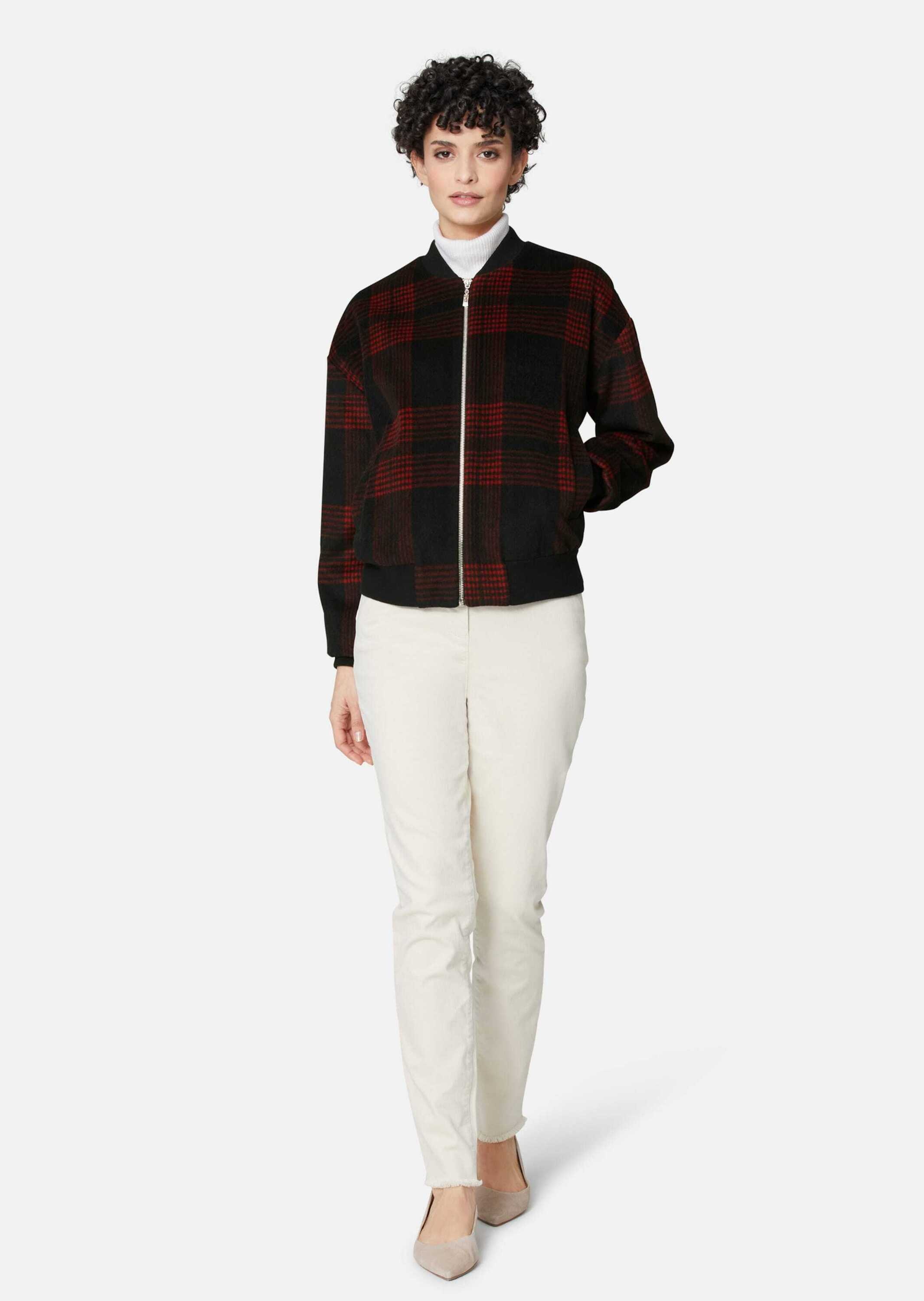 MADELEINE Outdoorjacke »Jacke Bomberjacke mit coolem Karomuster«