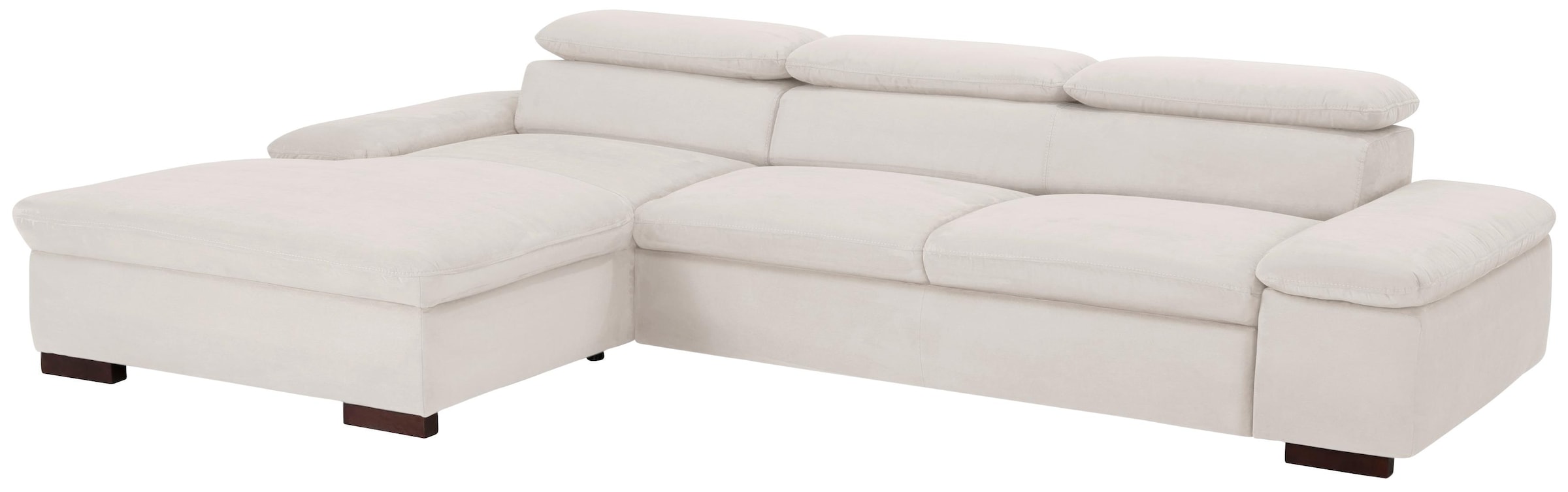 Home affaire Ecksofa »Alberto L-Form«, mit Kopfteilverstellung, wahlweise mit Bettfunktion