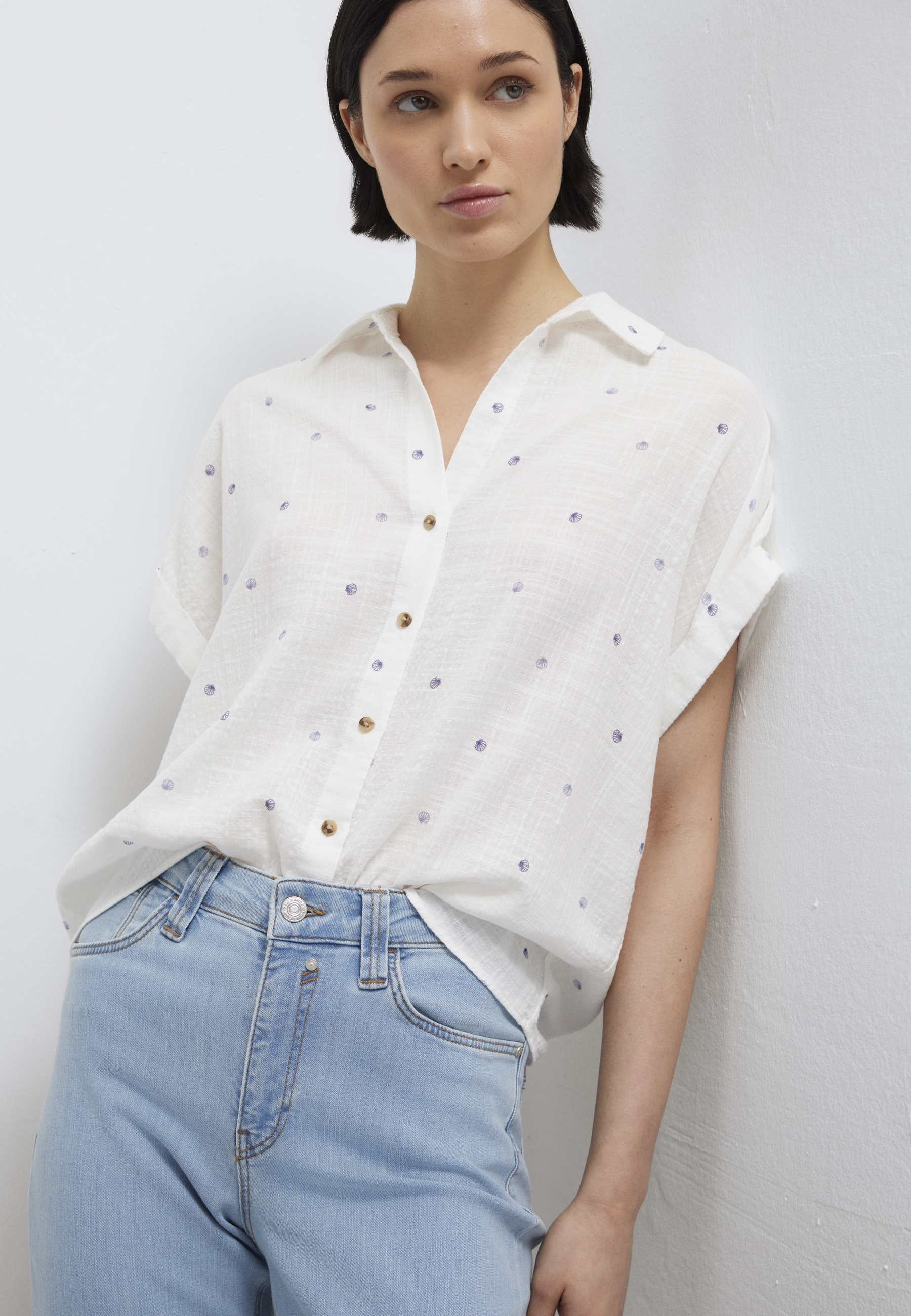 Mavi "SHORT SLEEVE WOVEN SHIRT" Bluse kurzarm