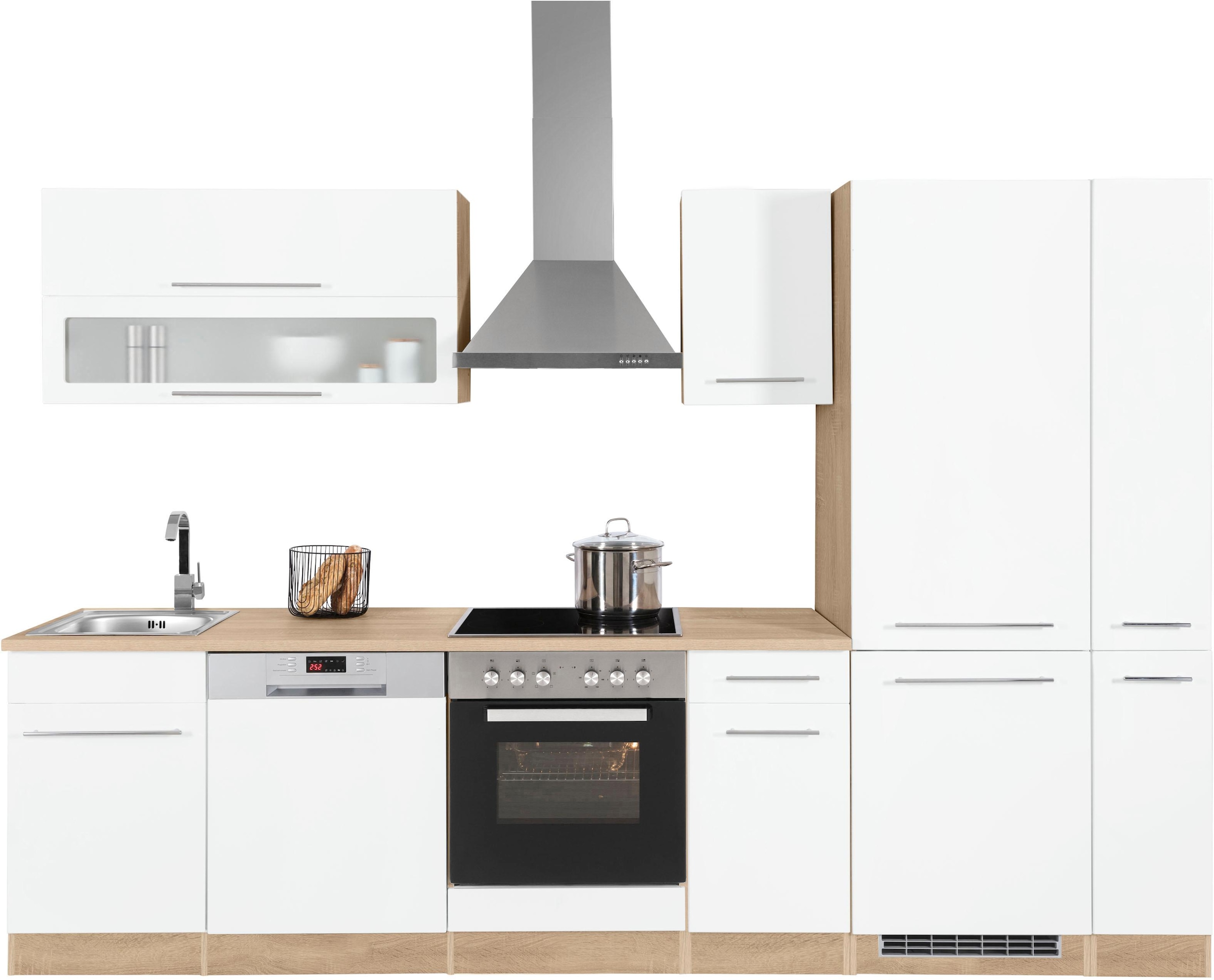 KOCHSTATION Küchenzeile »KS-Eton« ohne E-Geräte, Breite 300 cm