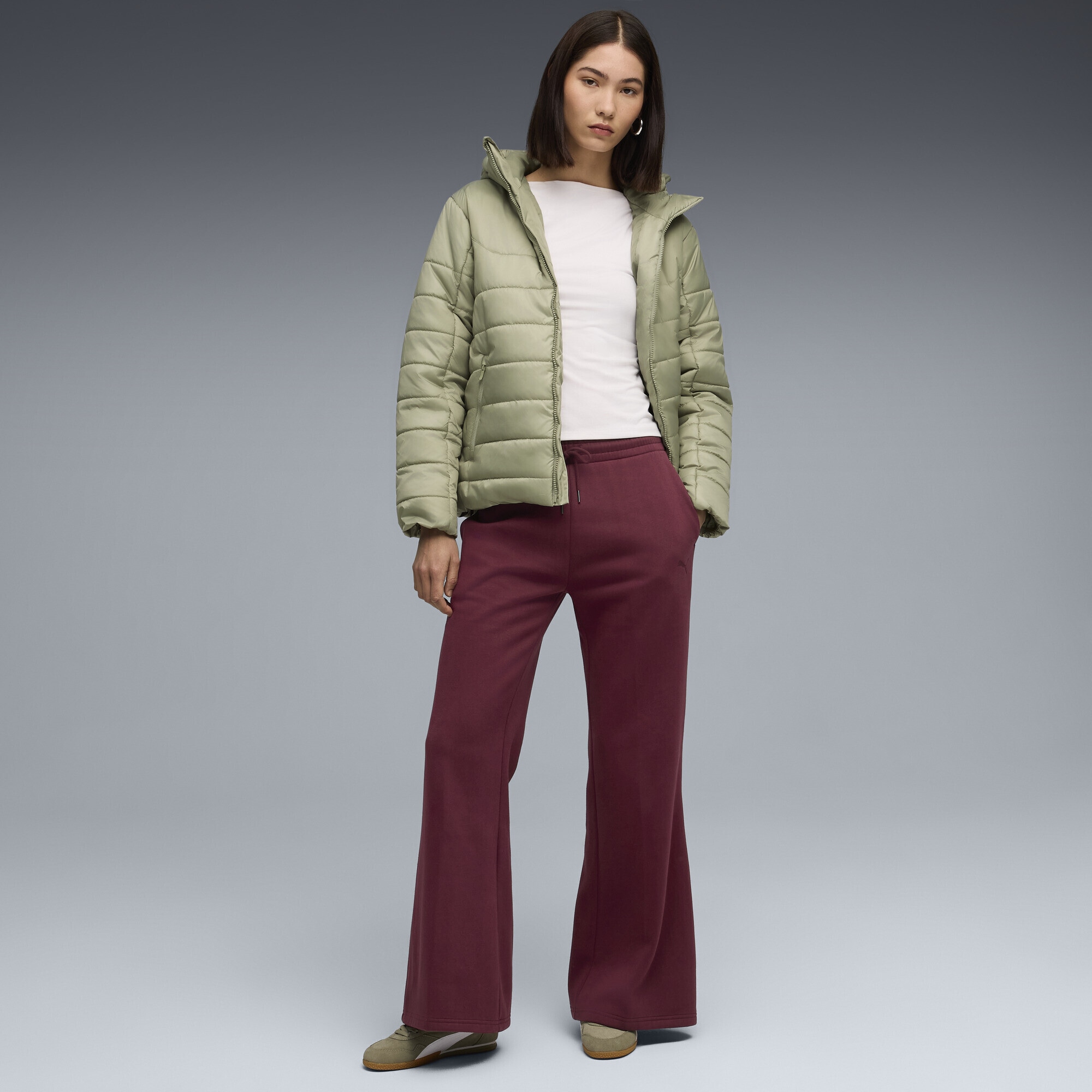 PUMA Sporthose »HER Bequeme Straight Fit High-Waist-Hose Damen«