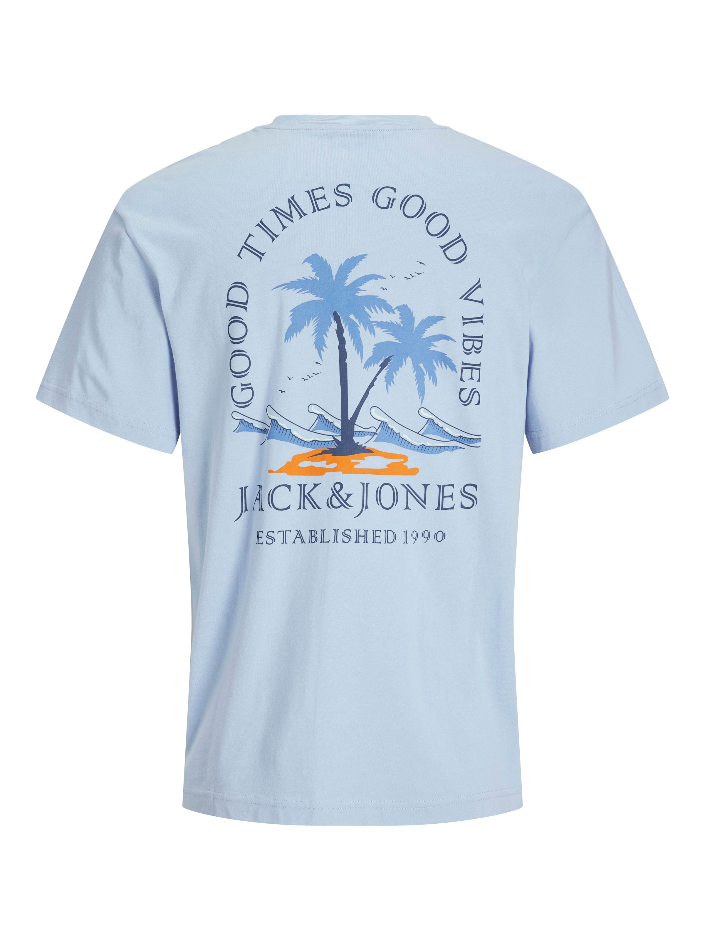 Jack & Jones Rundhalsshirt »JJSUMMER VIBES TEE SS CREW NECK LN«