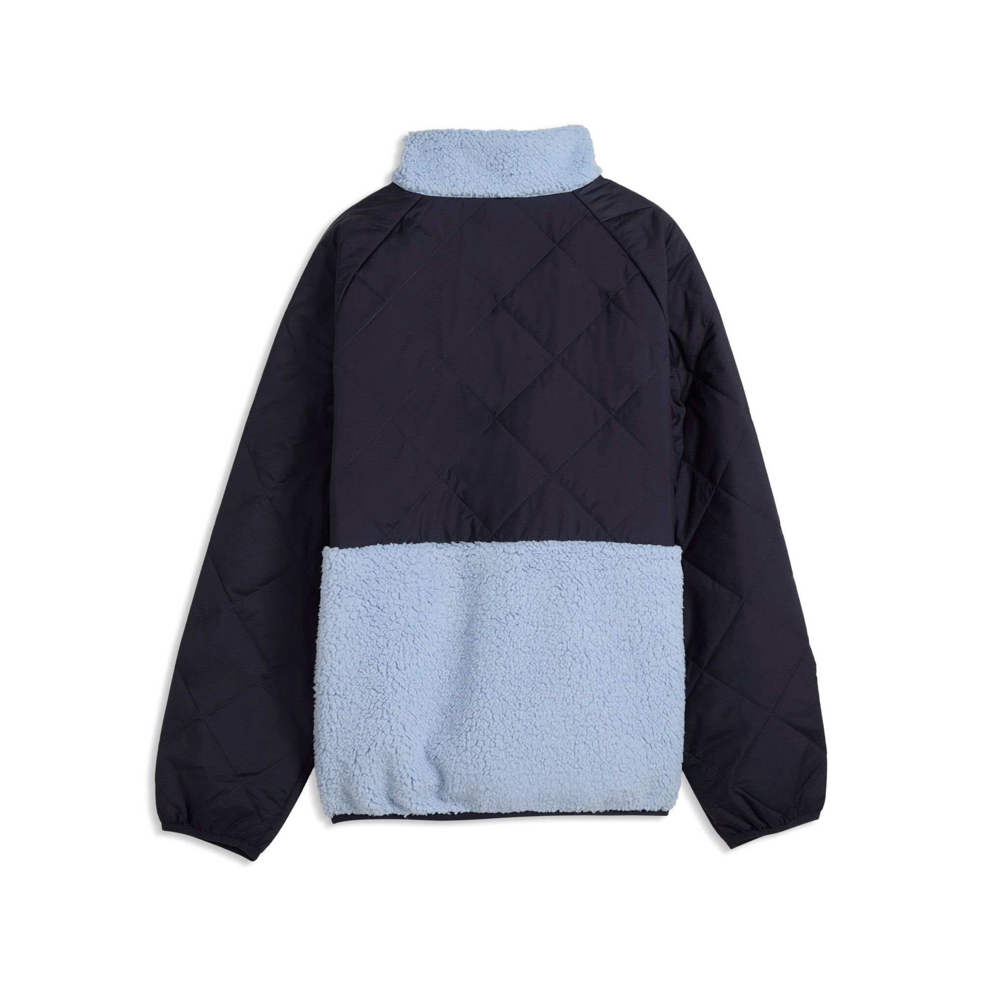 PUMA Trainingsjacke »QUILTED SHERPA JACKET« ohne Kapuze für Jugendliche, mit Stehkragen, mit Kängurutasche, wärmeisolierend