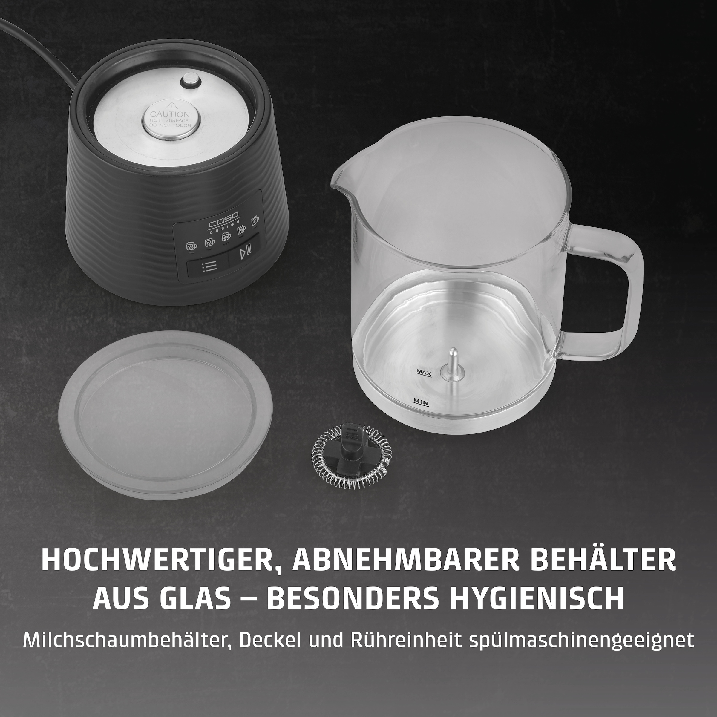 Caso Milchaufschäumer »1661 CappuLatte« 600 W Vielfältiger Milchgenuss dank 5 Funktionen