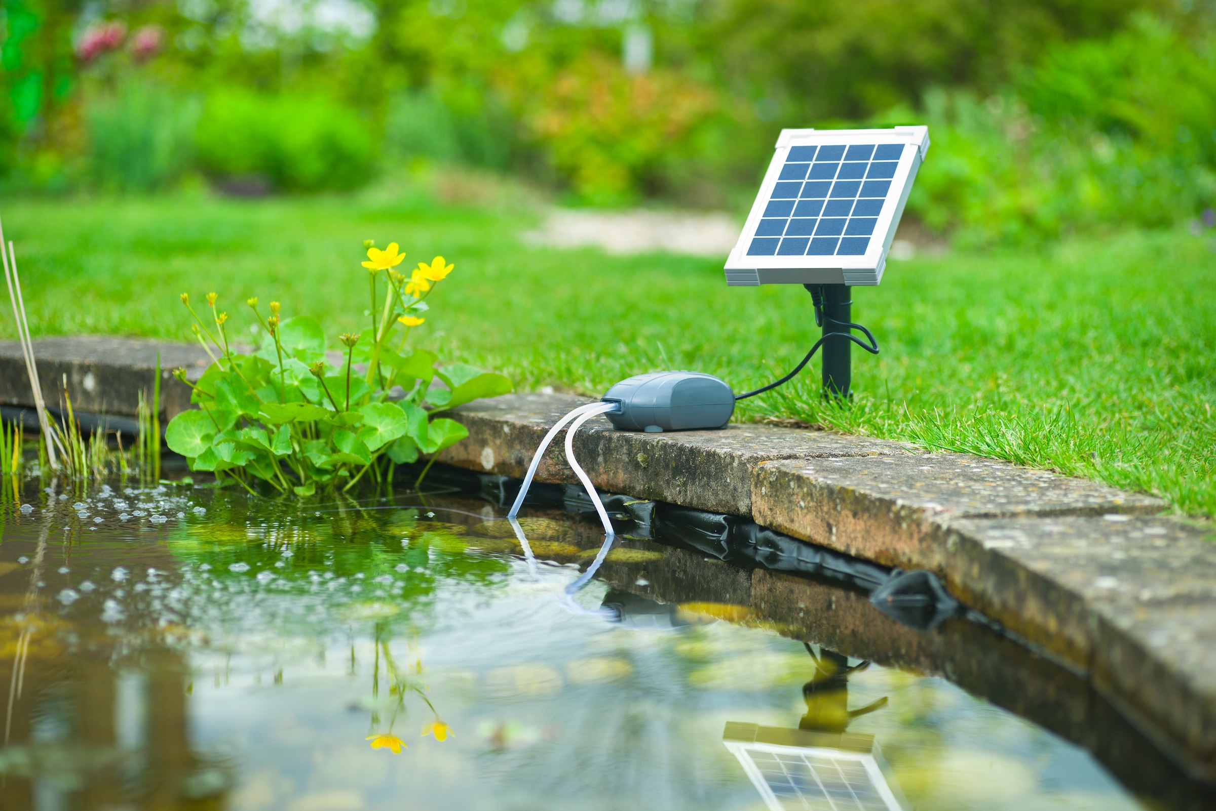 Ubbink Teichbelüfter »AIR Solar 200«, 2 Luftausgänge und extra lange Schläuche