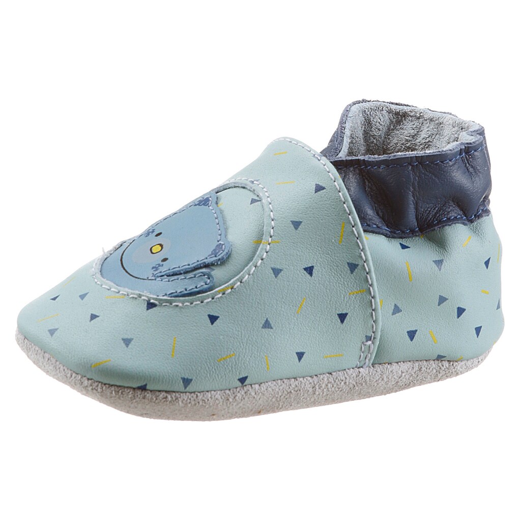 Schuhe Babyschuhe Robeez Krabbelschuh »Hiding Place«, mit Gummizug mint-hellblau