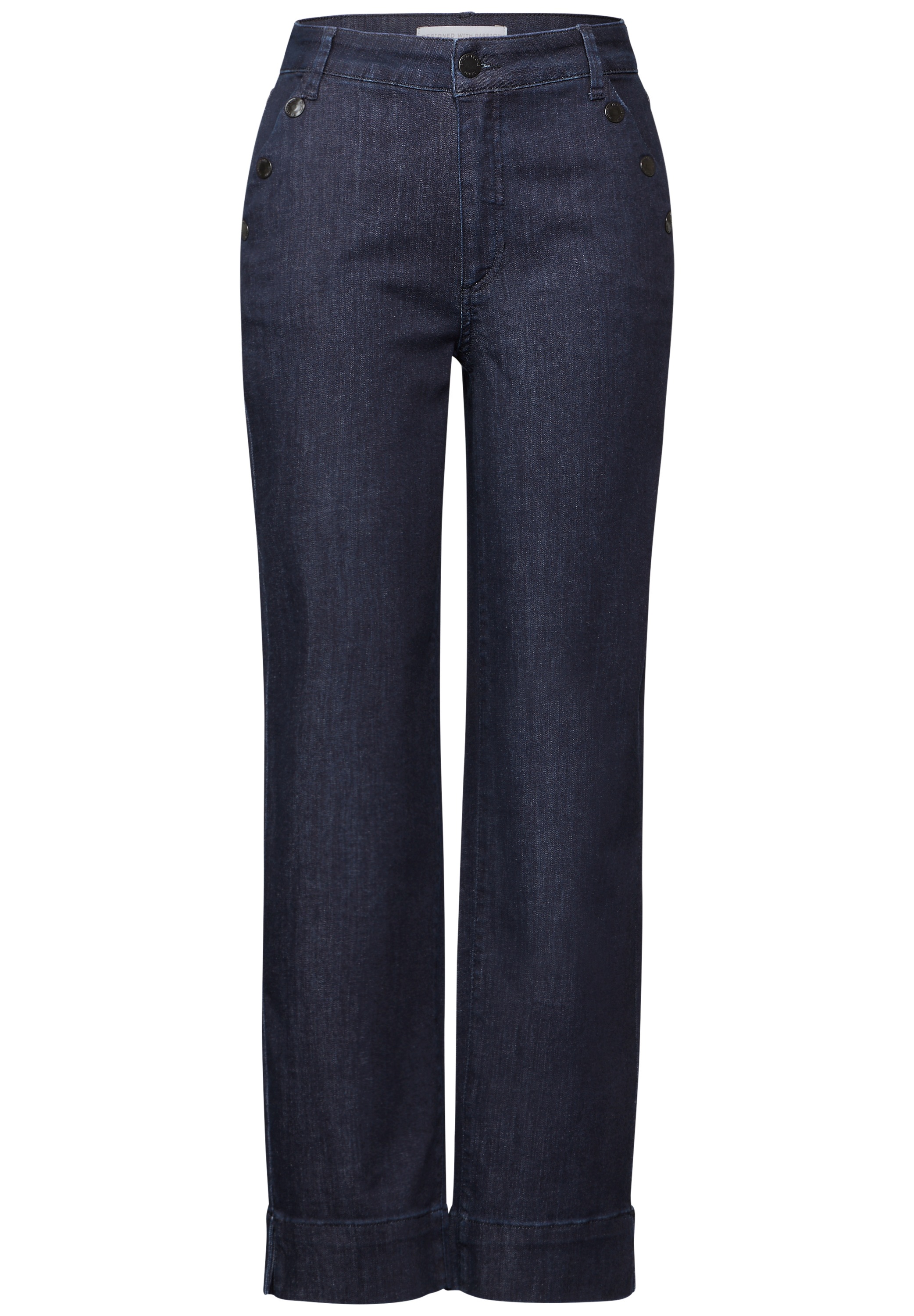 STREET ONE Straight-Jeans, aus Baumwolle mit Stretchanteil