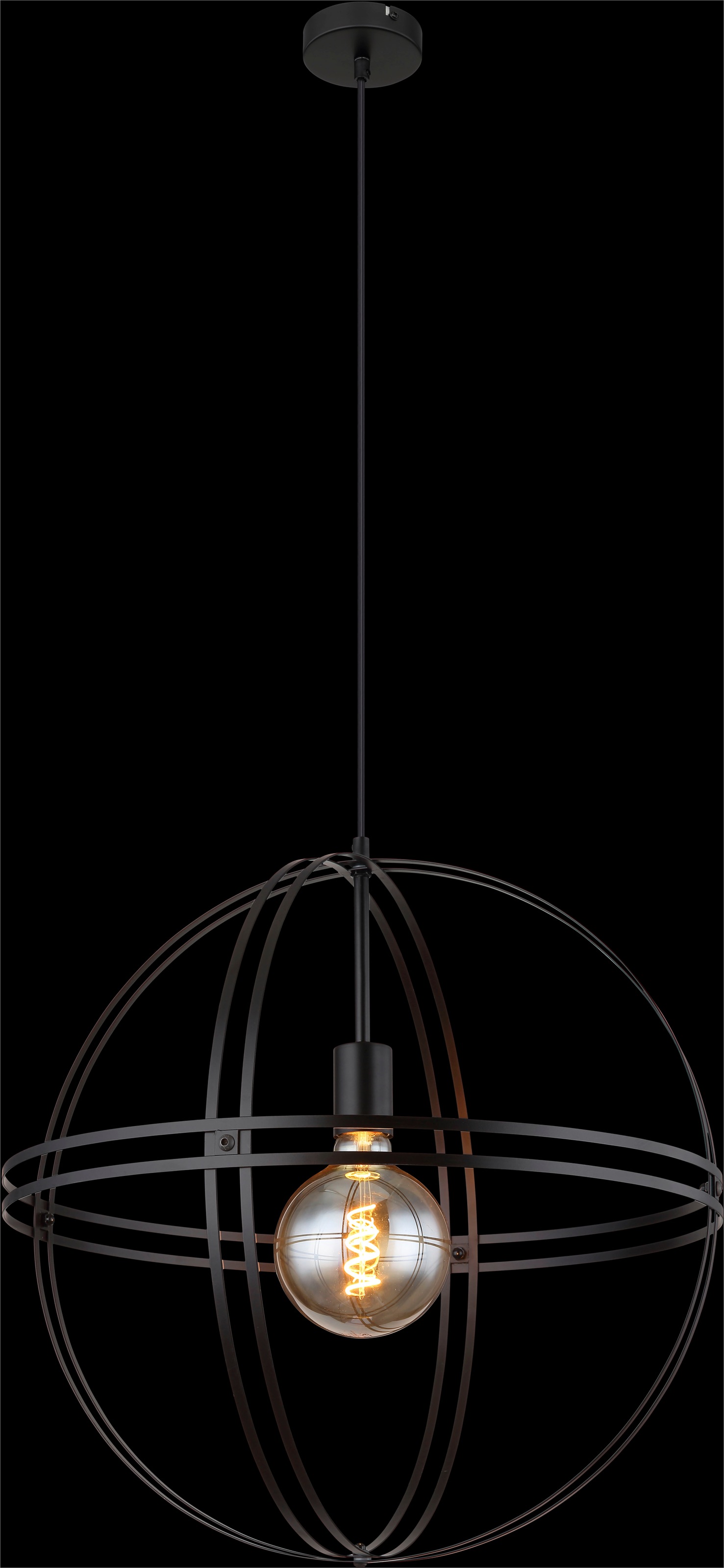 GLOBO LIGHTING Hängeleuchte »TAMARA« E27 1 Stk. Hängeleuchte für Esszimmer schwarz modern