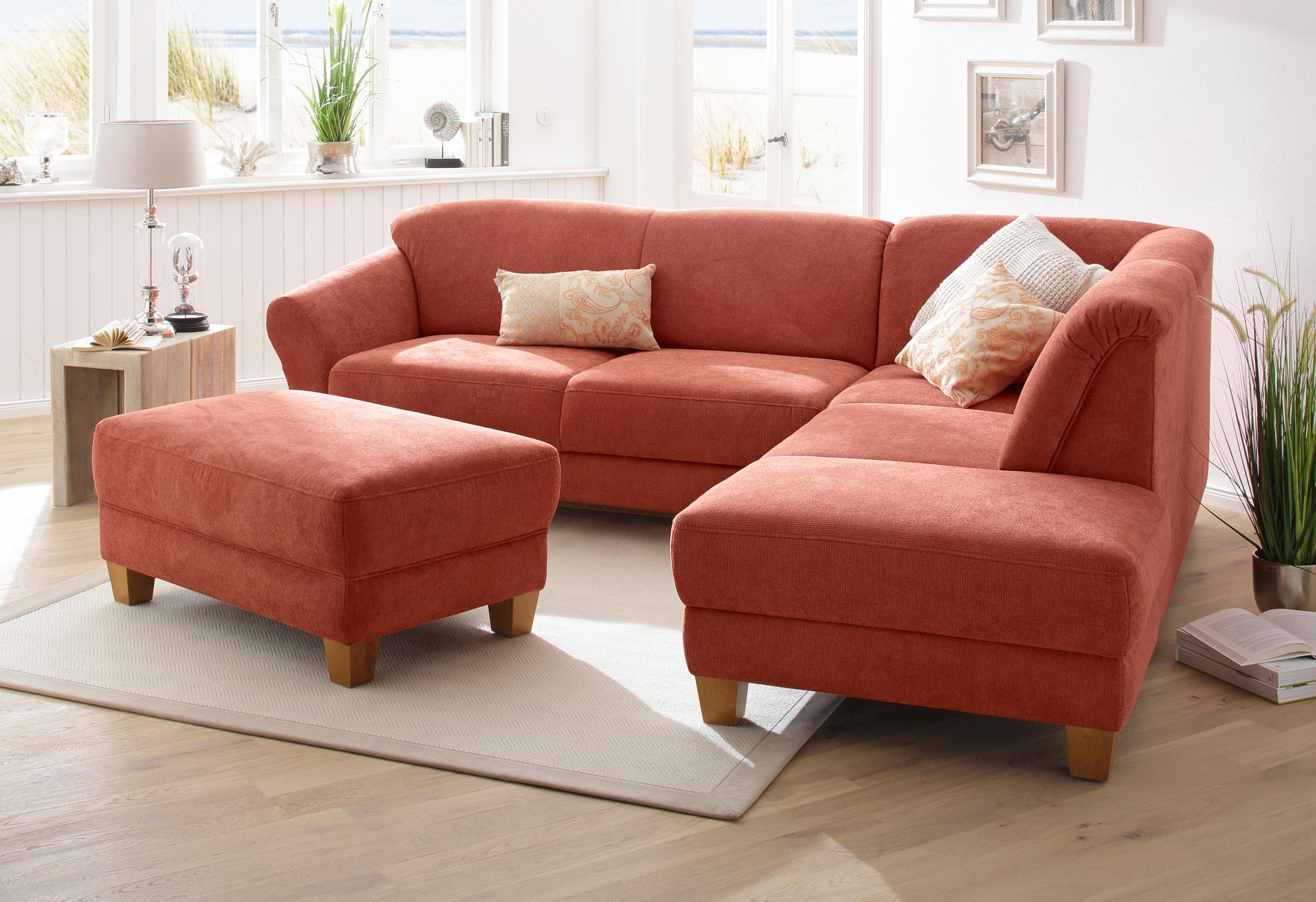 OTTO home Ecksofa "Gotland L-Form" wahlweise mit Sitztiefenverstellung + Bettkasten