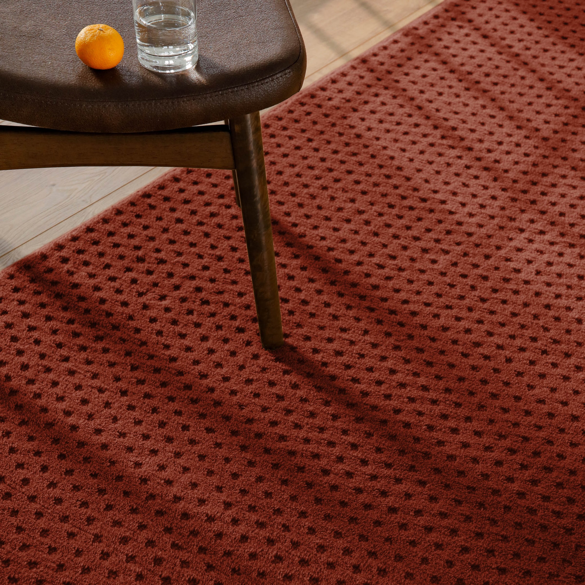 Wecon home Teppich »Castello THREE« rechteckig 7 mm Höhe Schurwolle, Kurzflor mit Hoch-Tief-Effekt, Wohnzimmer, Rautenmuster