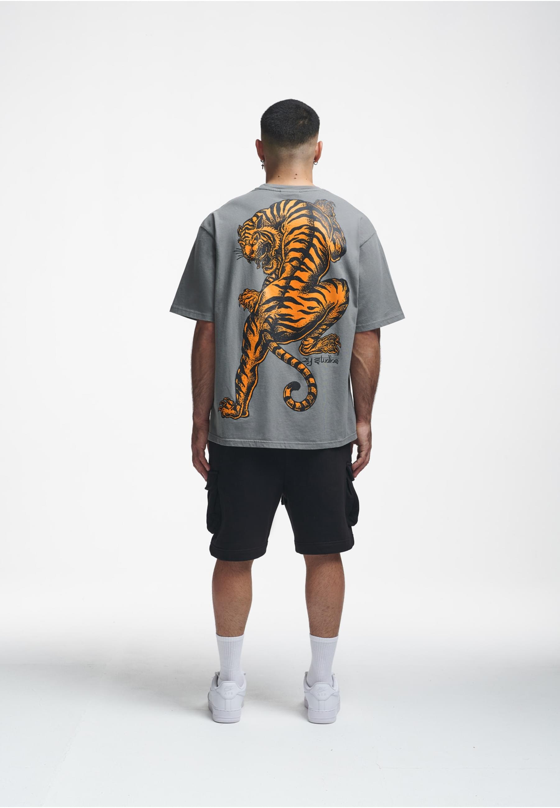 2Y Studios T-Shirt »2Y Studios Herren 2Y Tiger Oversize Tee«, (1 tlg.)