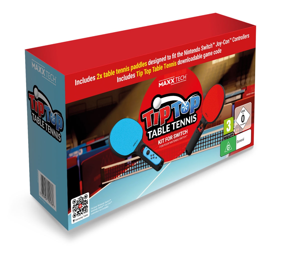 Spielesoftware »Tip-Top Table Tennis (Code in a Box + Schläger)«, Nintendo Switch