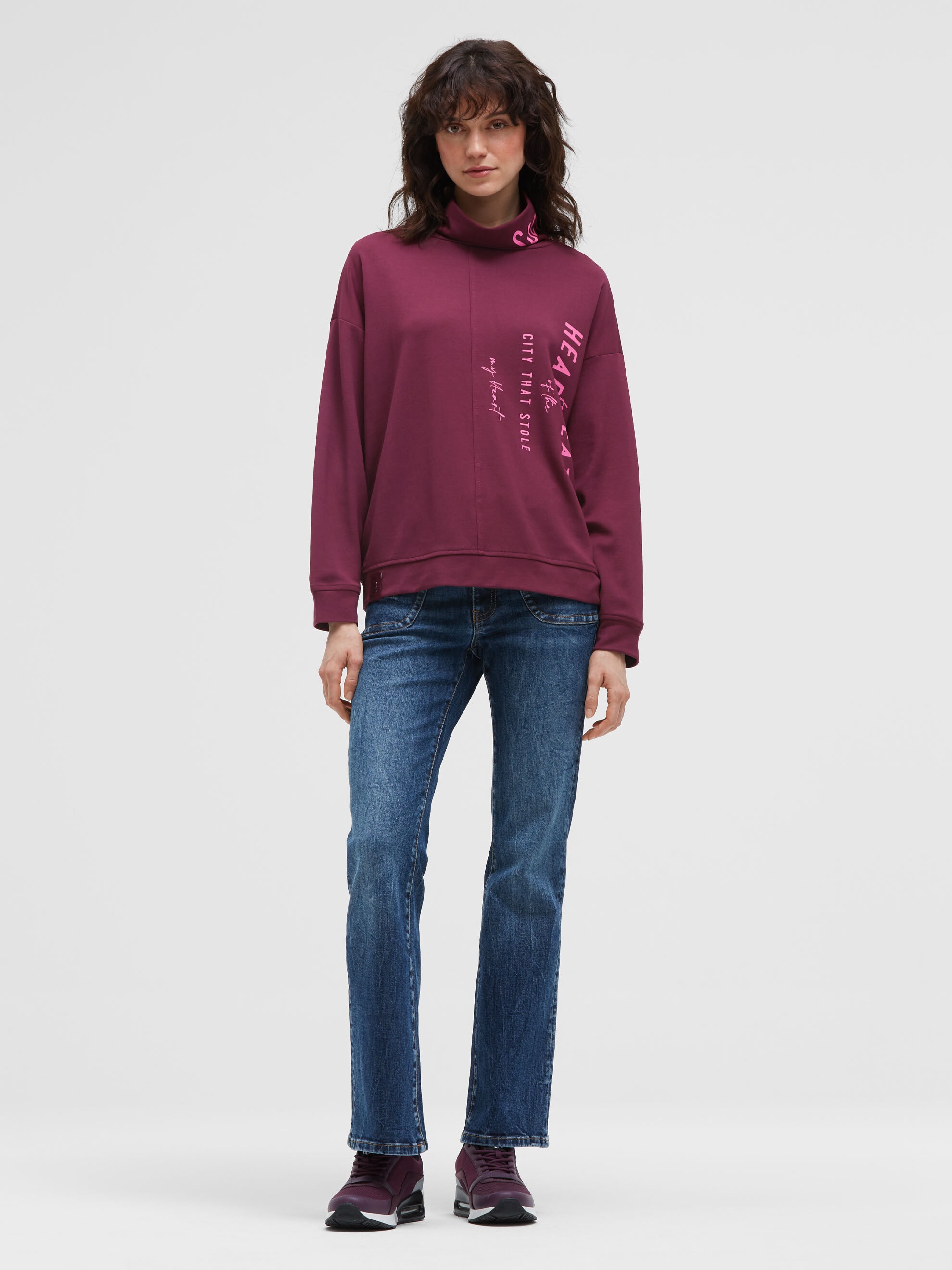 SOCCX Sweater , mit Stehkragen

