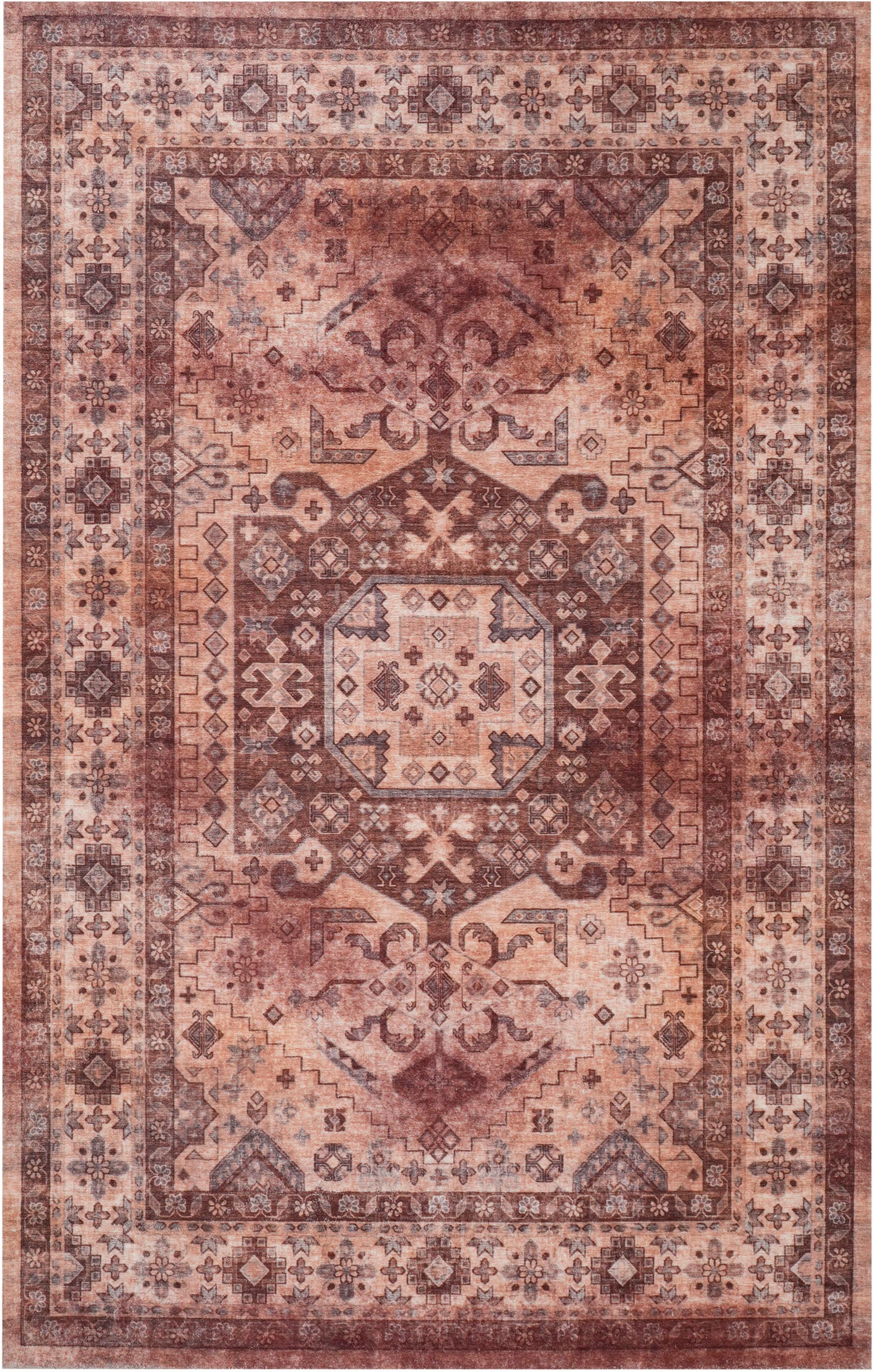 my home Teppich »Abbas, Druckteppich, orientalisches Design«, rechteckig, 13 mm Höhe, Orient-Optik, Kurzflor, bedruckt, weich, Wohnzimmer, Schlafzimmer