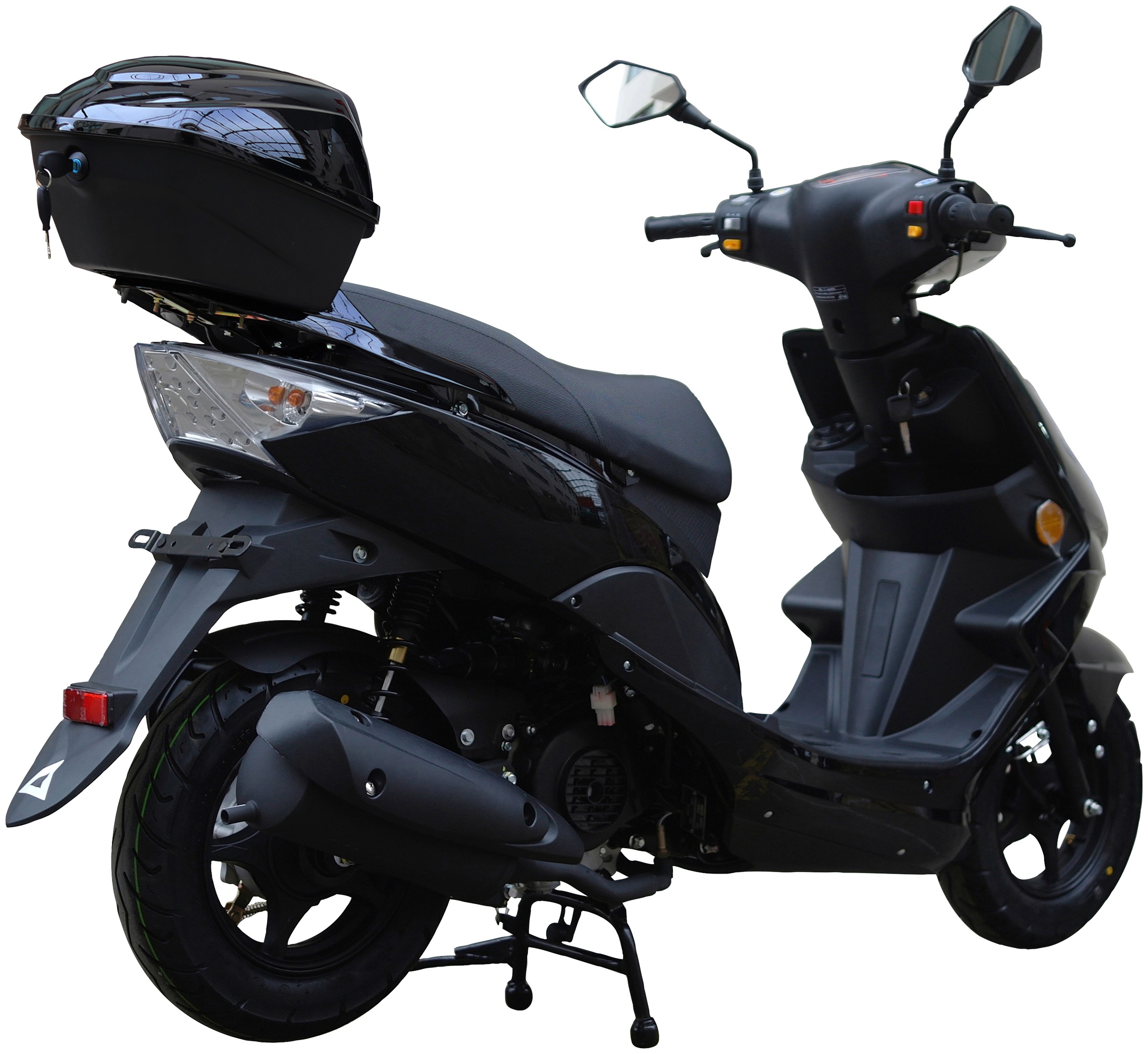 GT UNION Motorroller »GT3 25«, 49,6 cm³, 25 km/h, Euro 5, 2,7 PS, (Set, mit Topcase), Luftgekühlter Motor